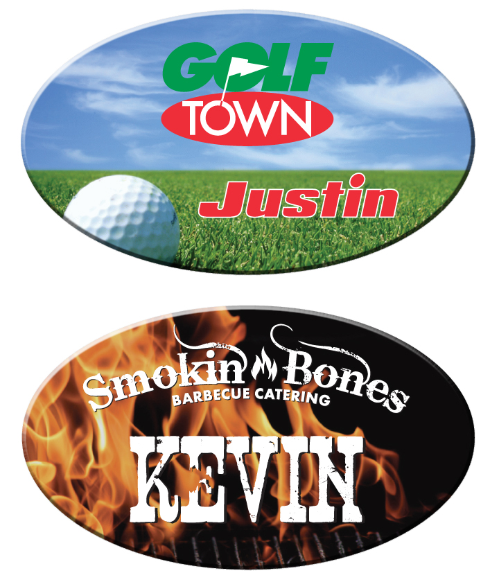 Oval Name Badges