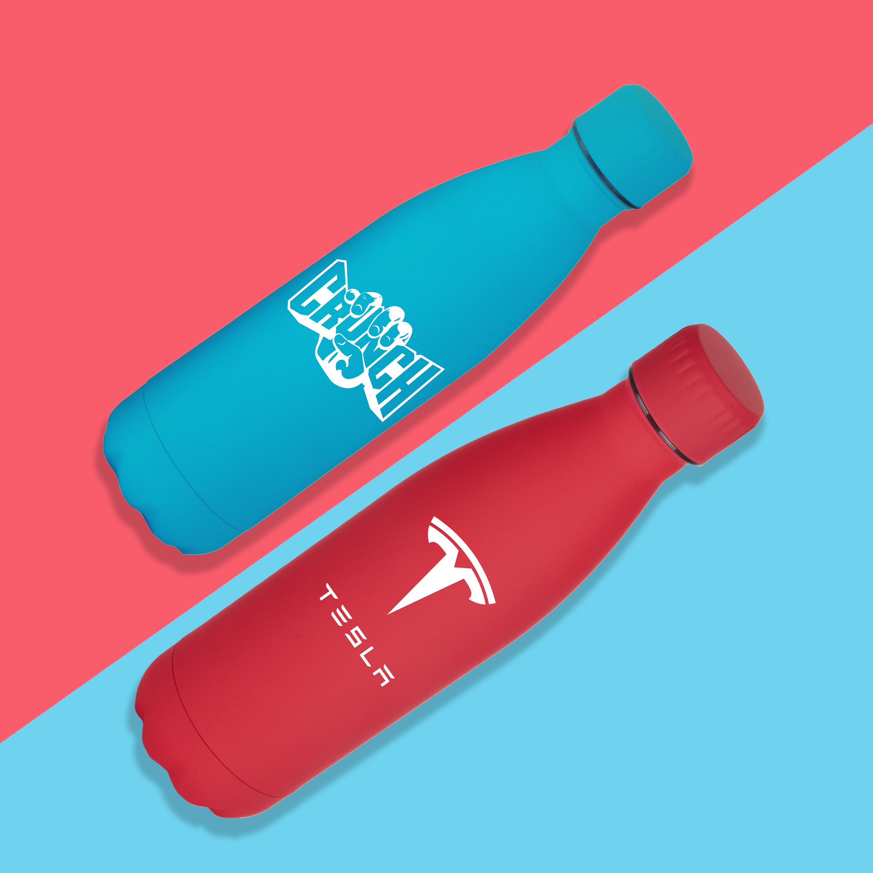 17 oz Vacuum Insulated  Matte Soft Touch Stainless Steel Bottle