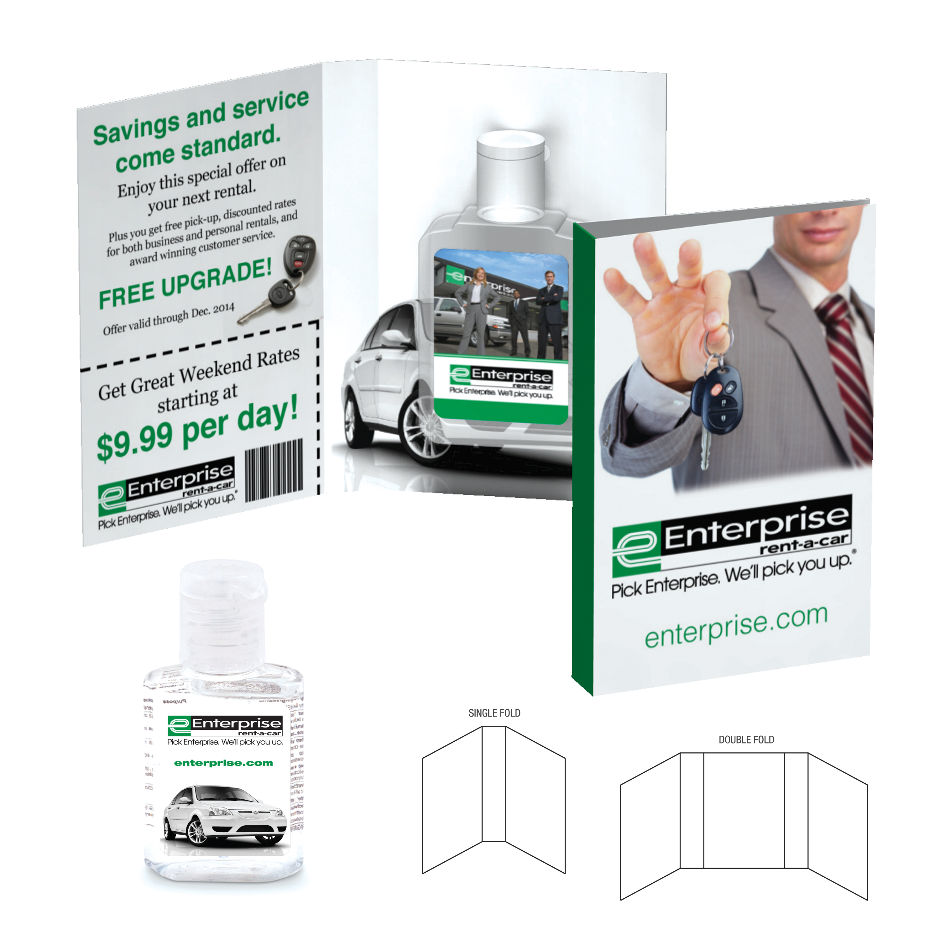 Tek Booklet -0.5 oz Square Antibacterial Hand Sanitizer Gel custom promotional product