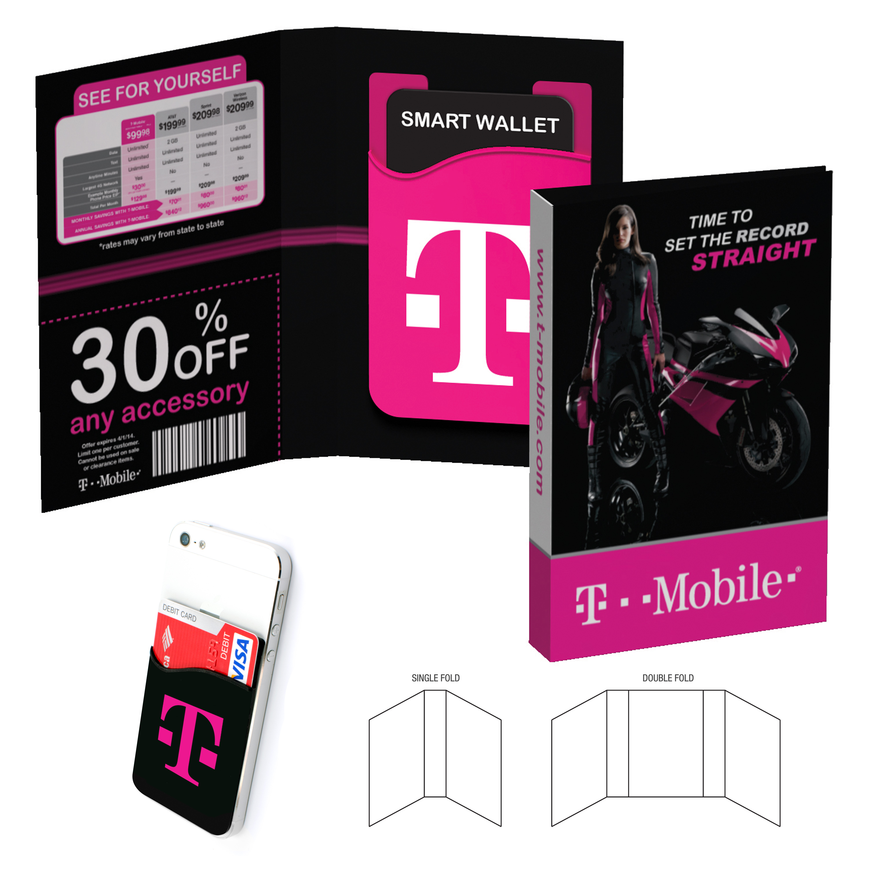 Tek Booklet With Silicon Smart Wallet custom promotional product