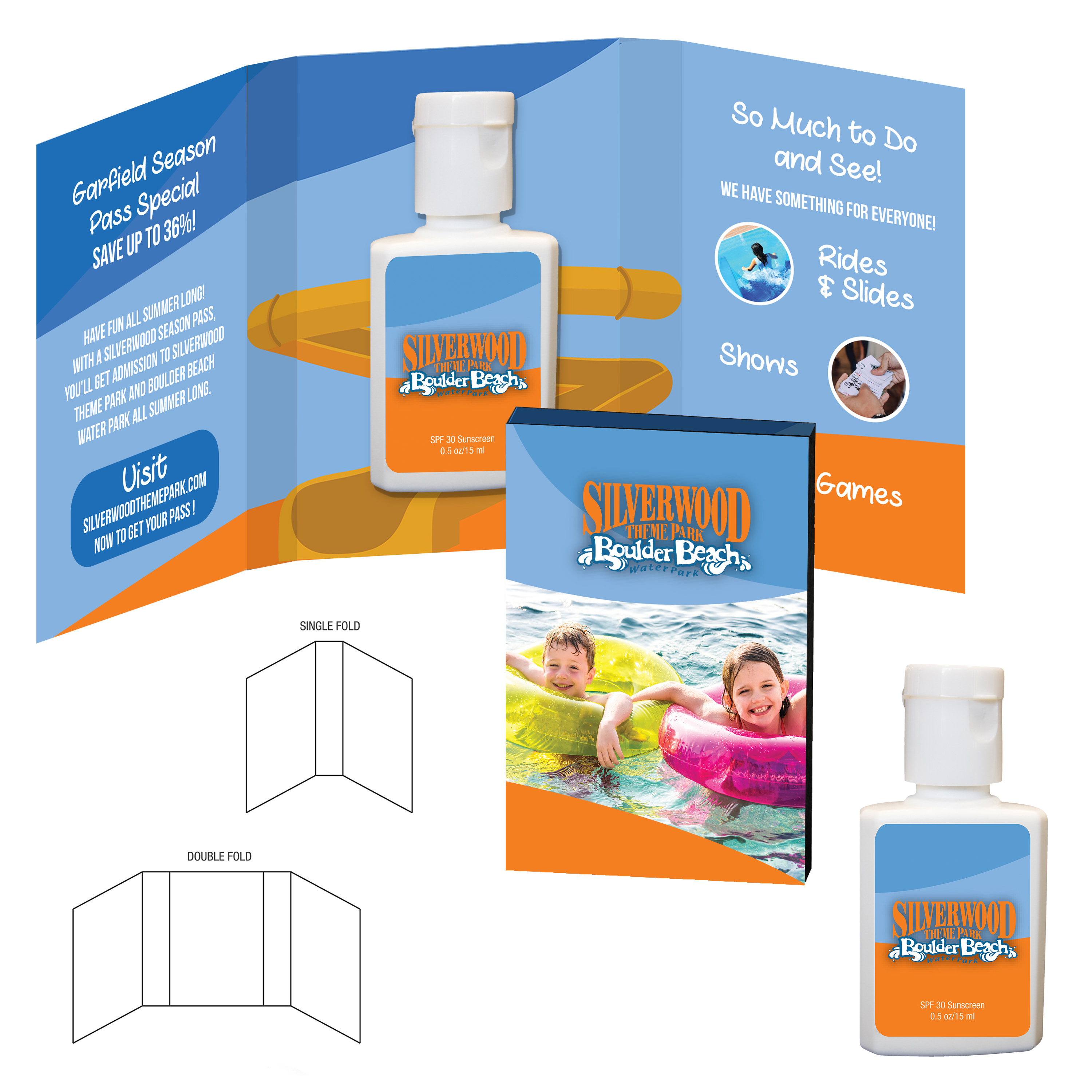 Tek Booklet With SPF30 .5 oz Square Sunscreen