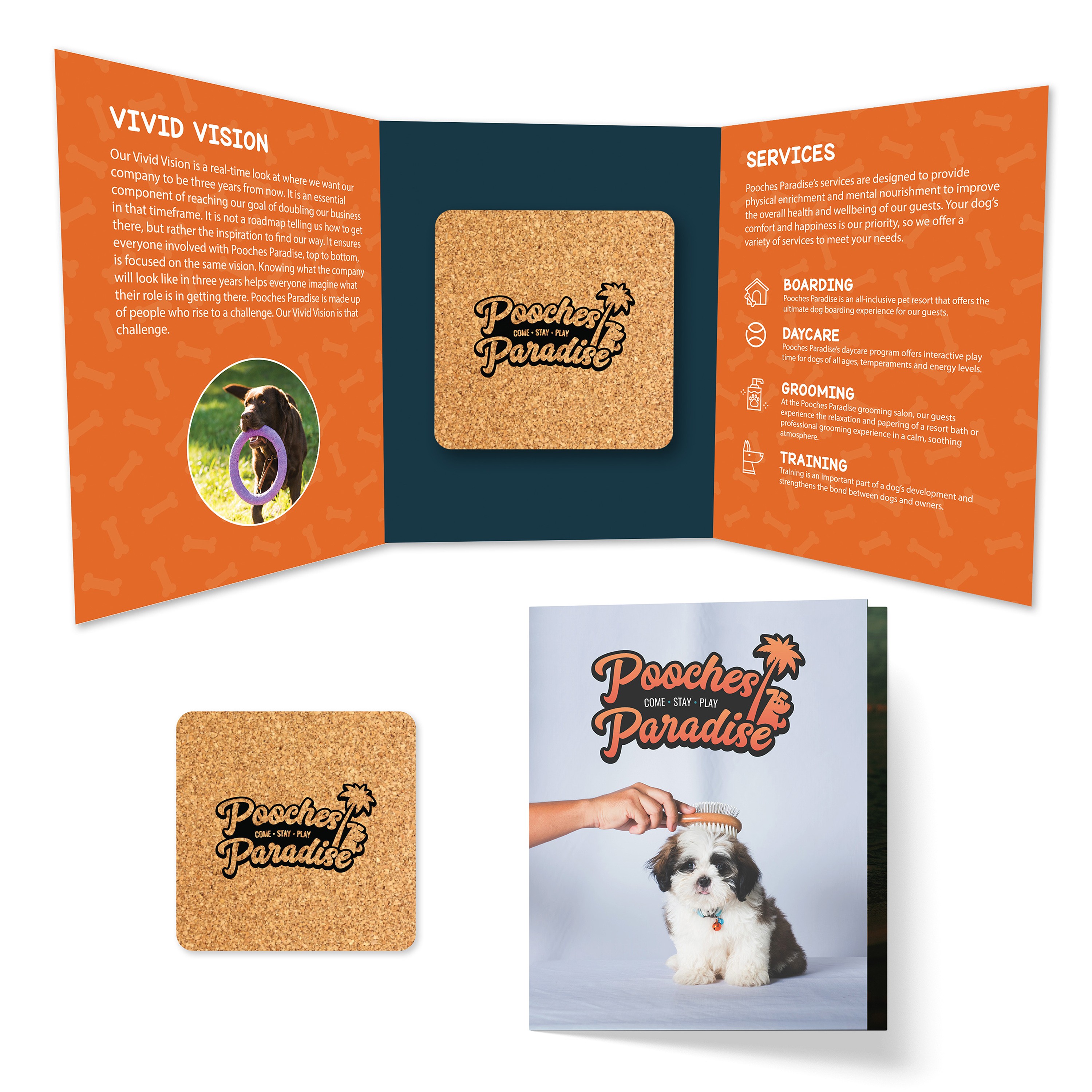 Tek Booklet 2 With Square Cork Coaster