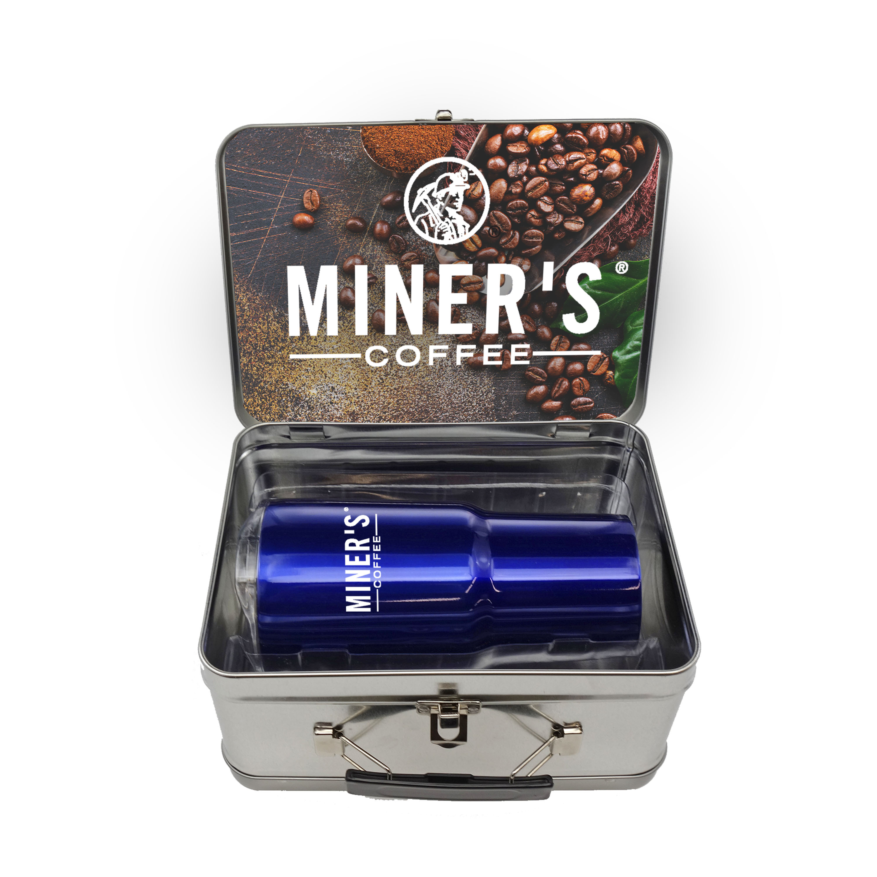 Retro Lunchbox + Contoured 20 oz Stainless Steel Tumbler In Vacuum Insert