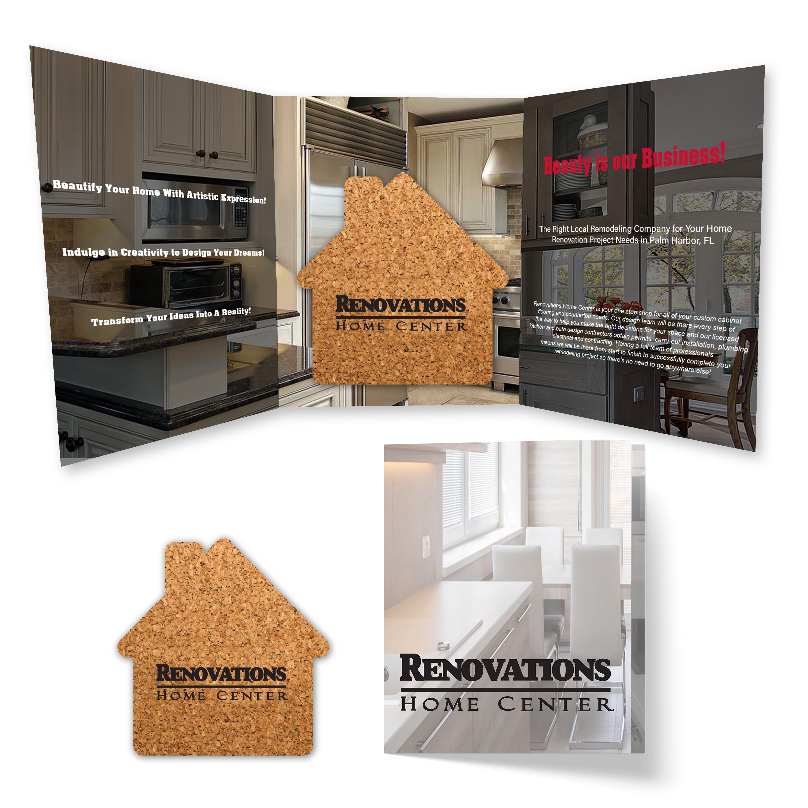 Tek Booklet 2 With House Shaped Cork Coaster