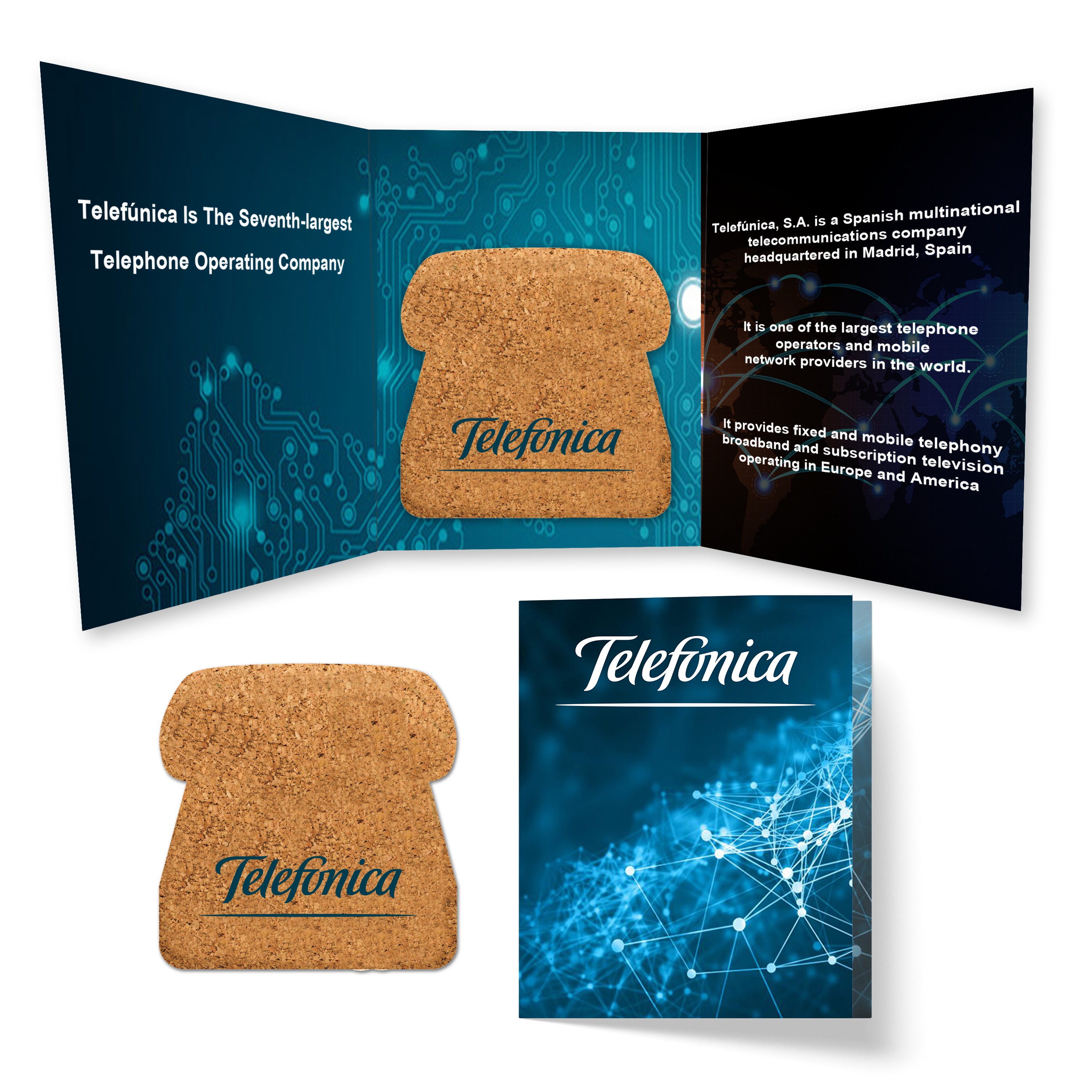 Tek Booklet 2 With Phone Shaped Cork Coaster