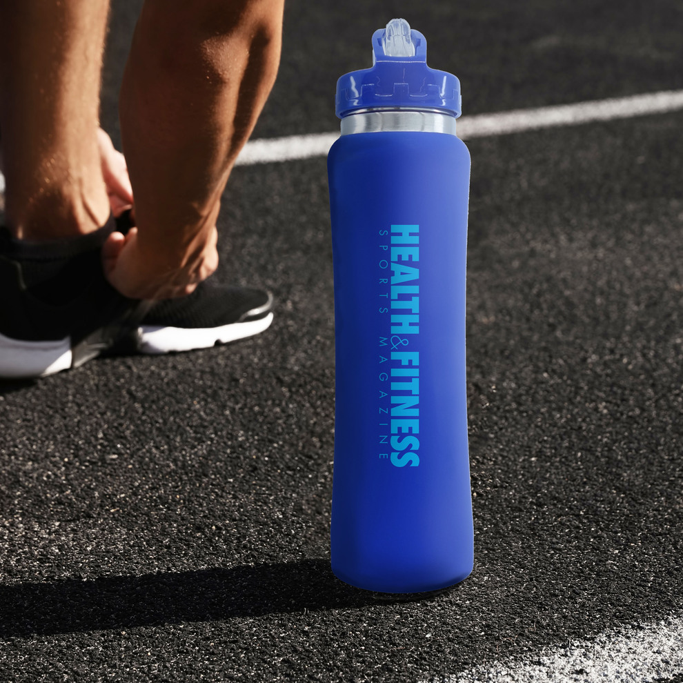 25 oz Stainless Steel Water Bottle With Flip Lid