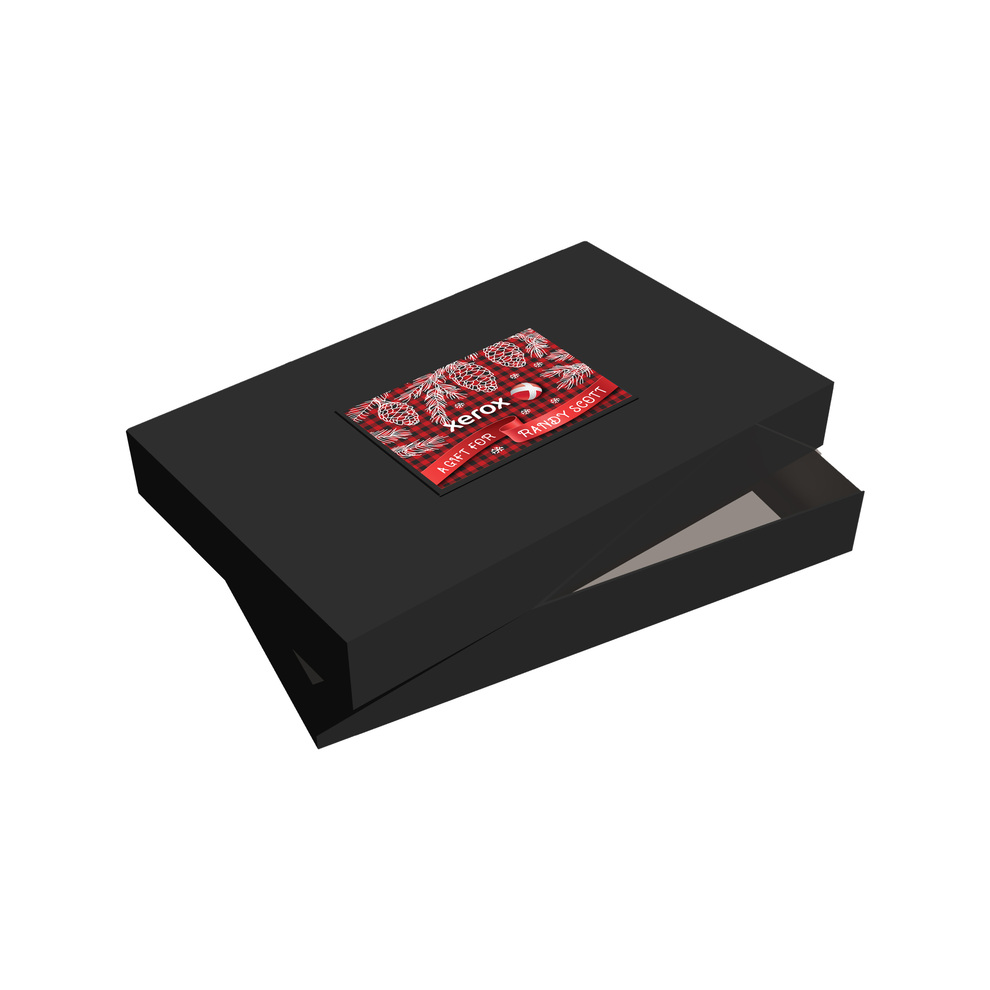 Black Apparel Debossed Box 24" X 14" X 4"