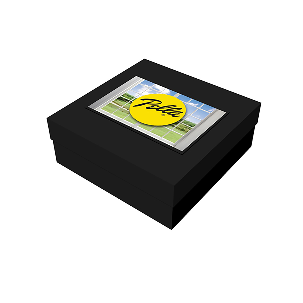 Black Deluxe Gift Box 8" X 8" X 3"