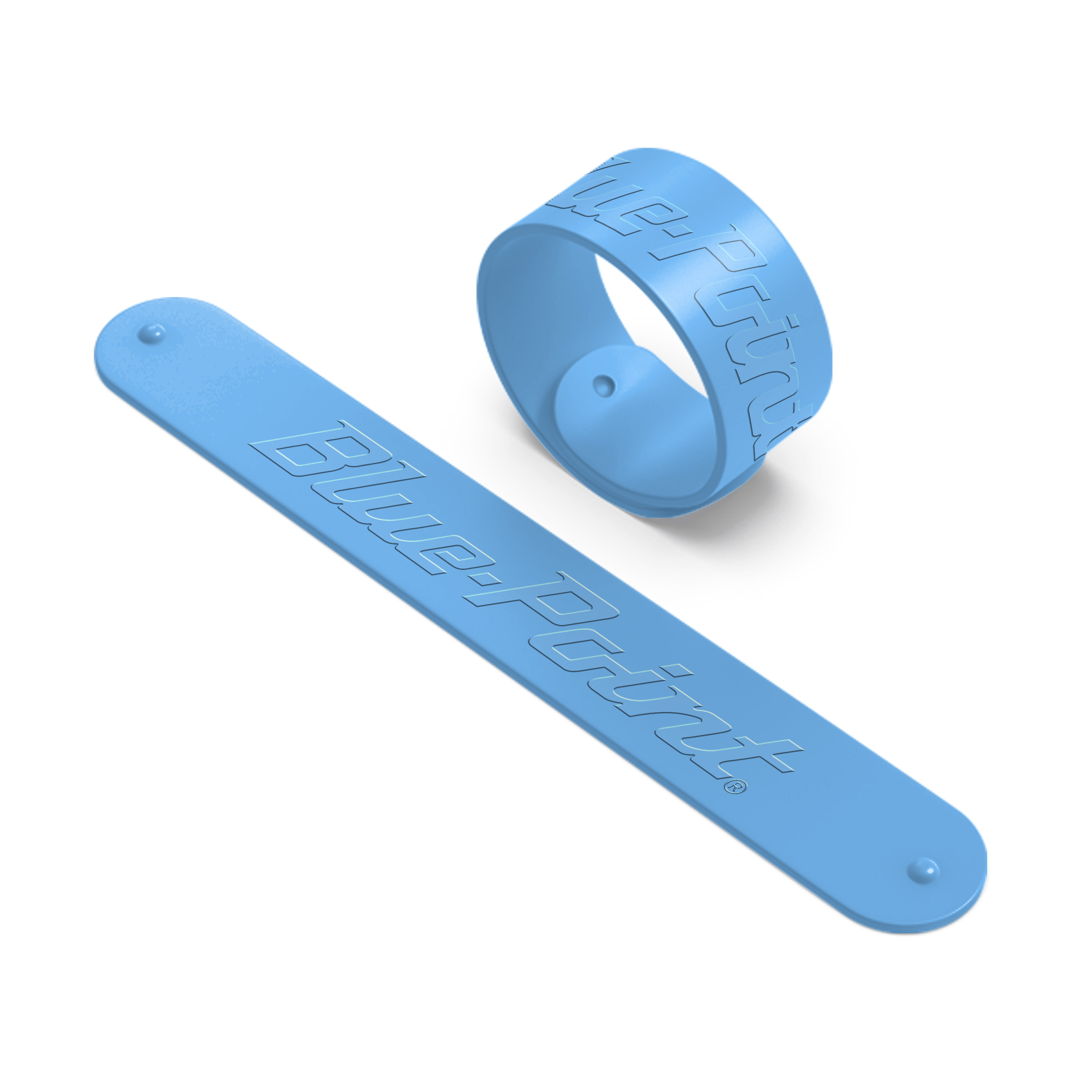 Silicone Slap Bracelet - 1CP - Embossed