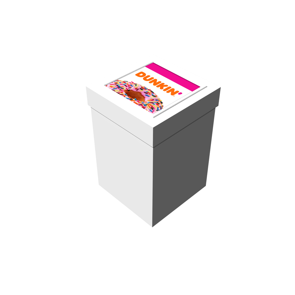 White Deluxe Gift Box 4" X 4" X 6"