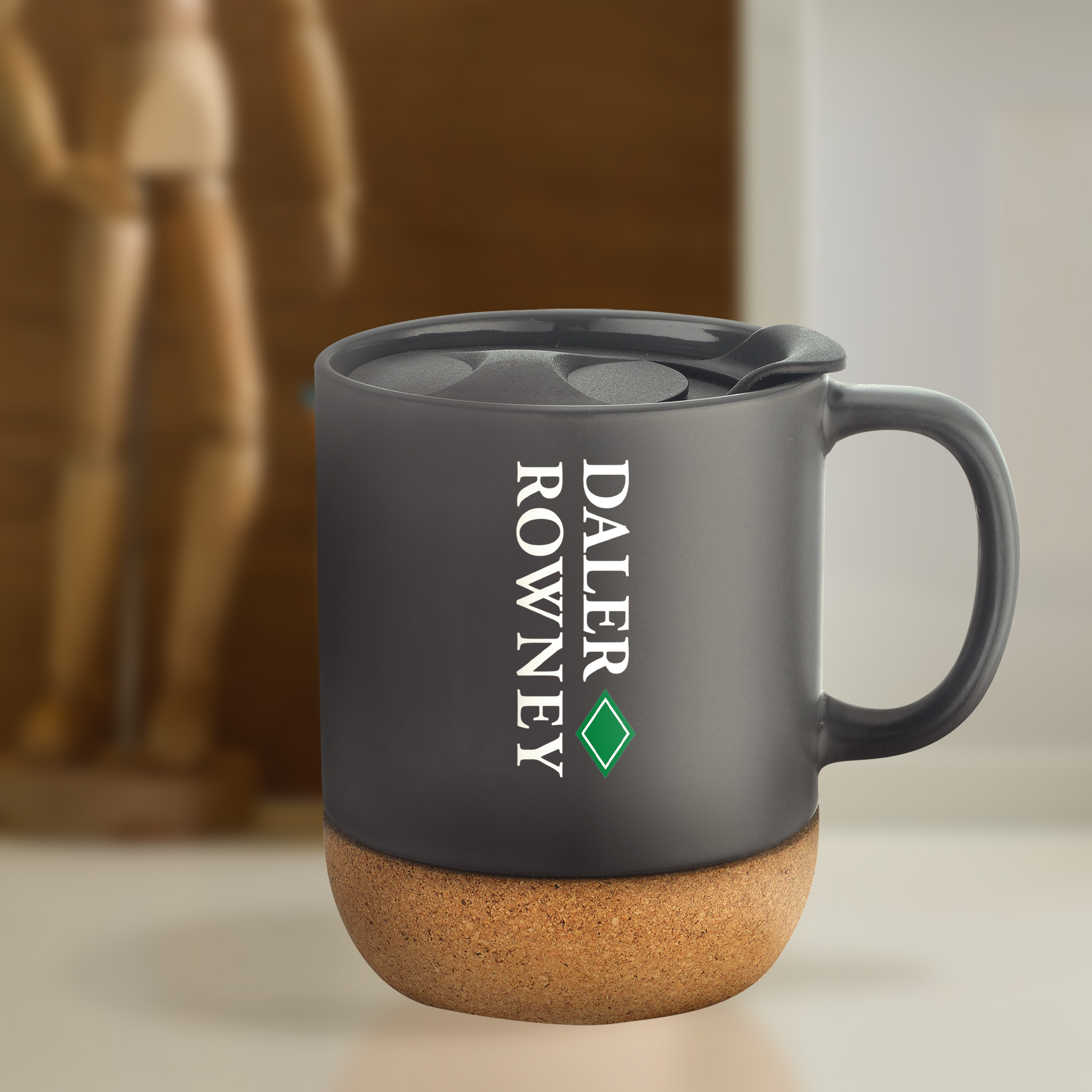 12 oz Ceramic Mug With Cork Base