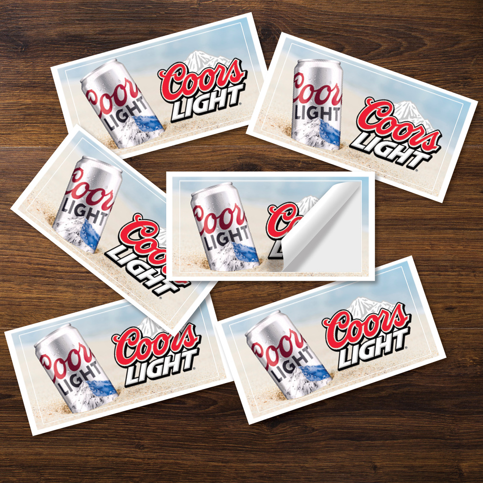 2" X 1" Rectangle Stickers 3.5mil