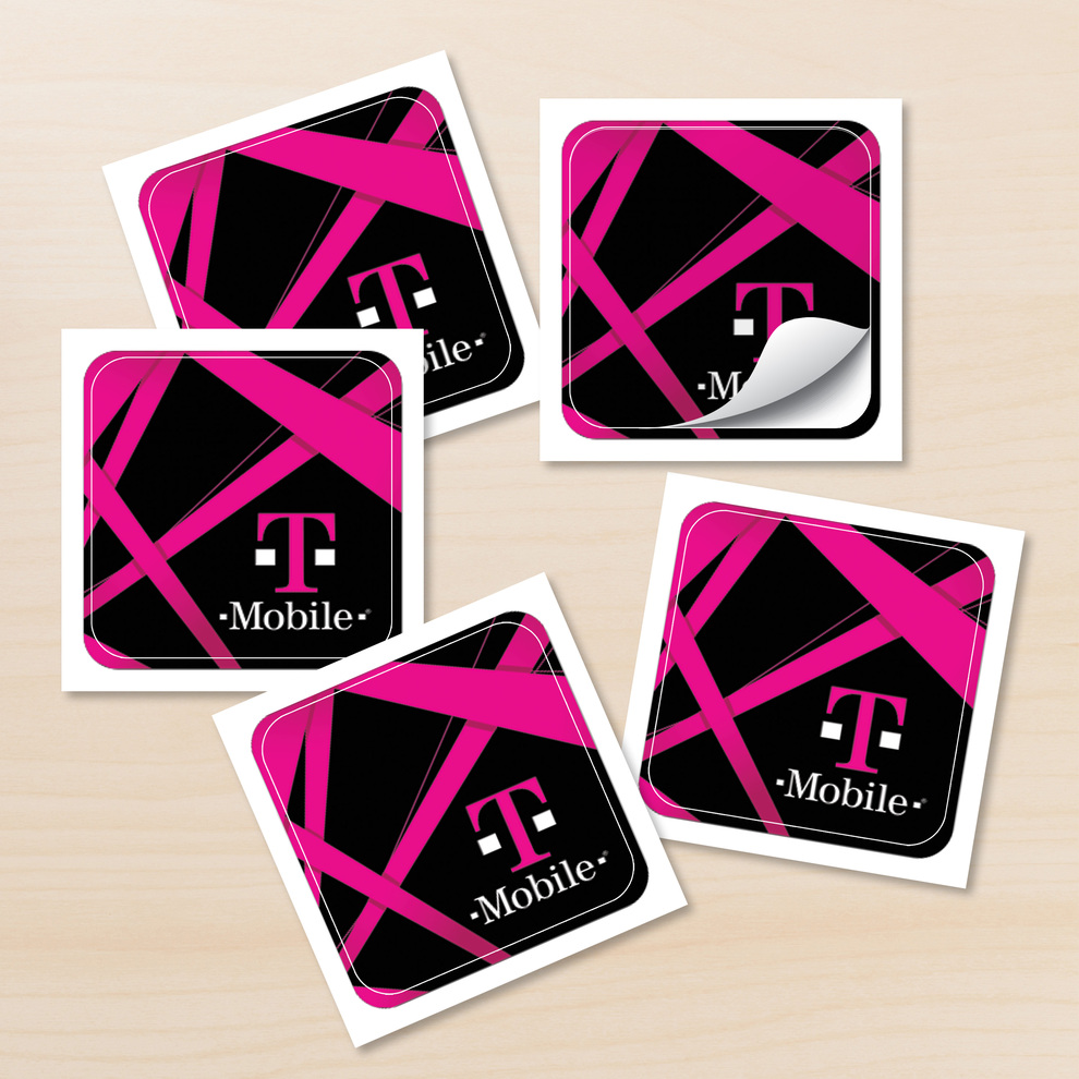 2" X 2" Square Stickers With Rounded Corners 3.5mil
