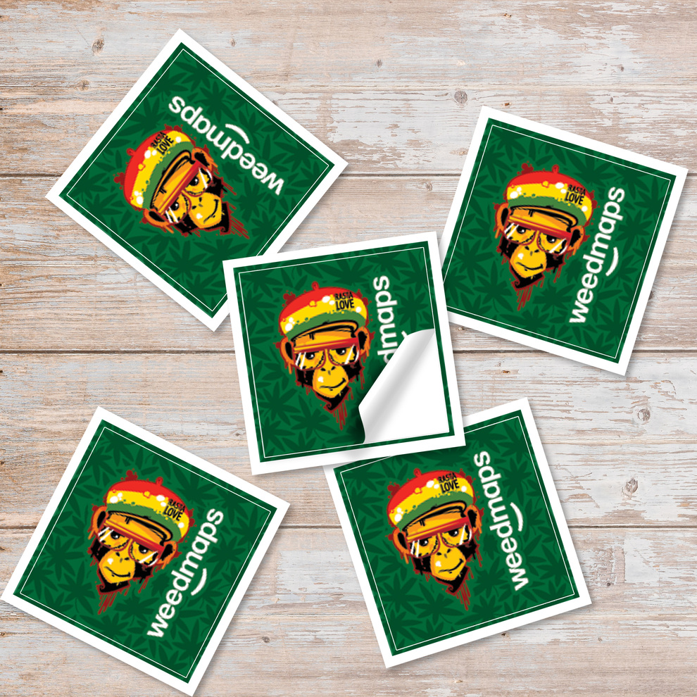 2" X 2" Square Sticker 3.5mil