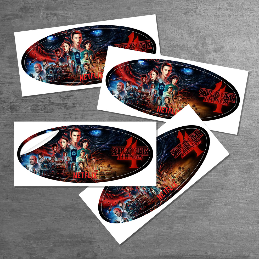 5" X 2" Oval Sticker 3.5mil