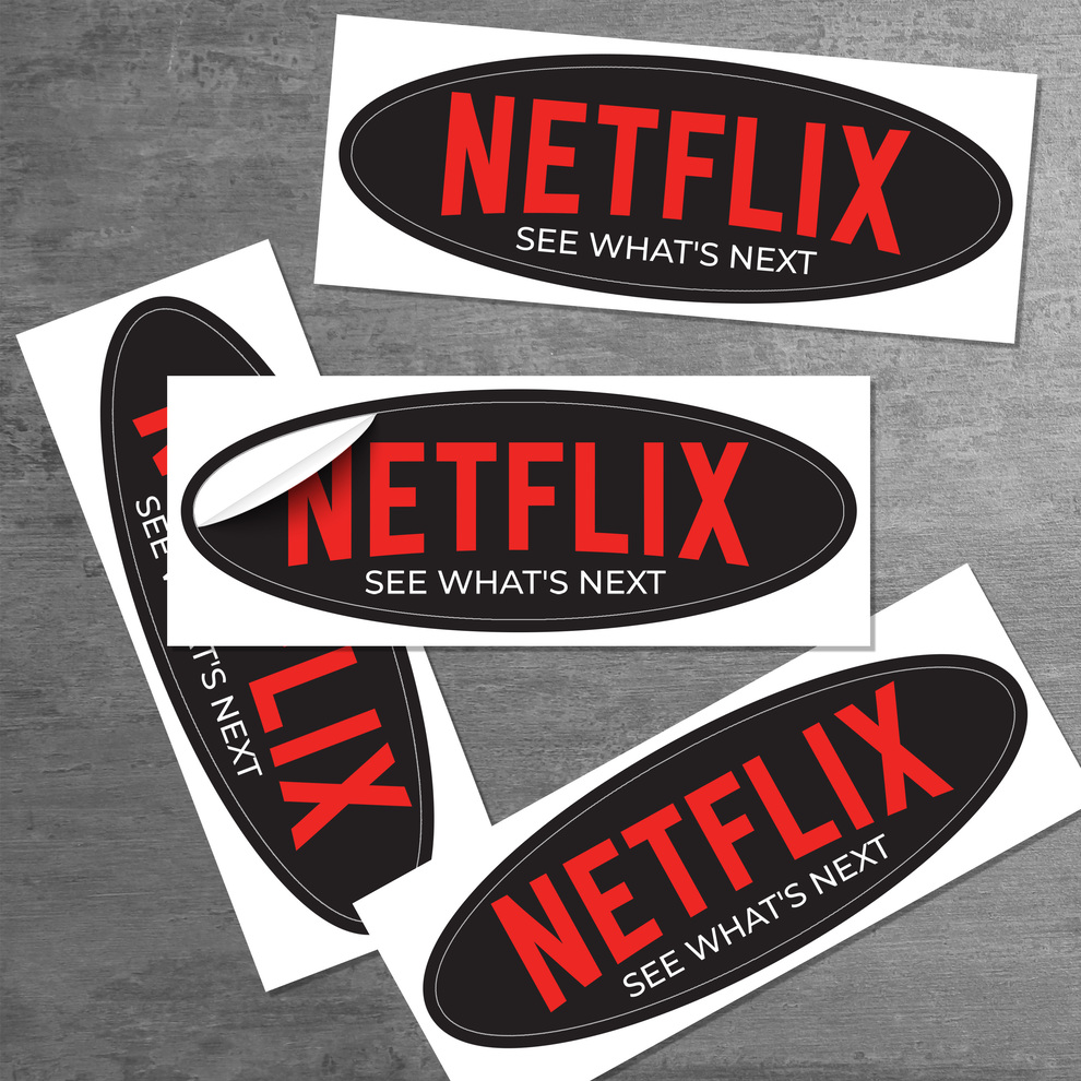 6" X 2" Oval Sticker 3.5mil
