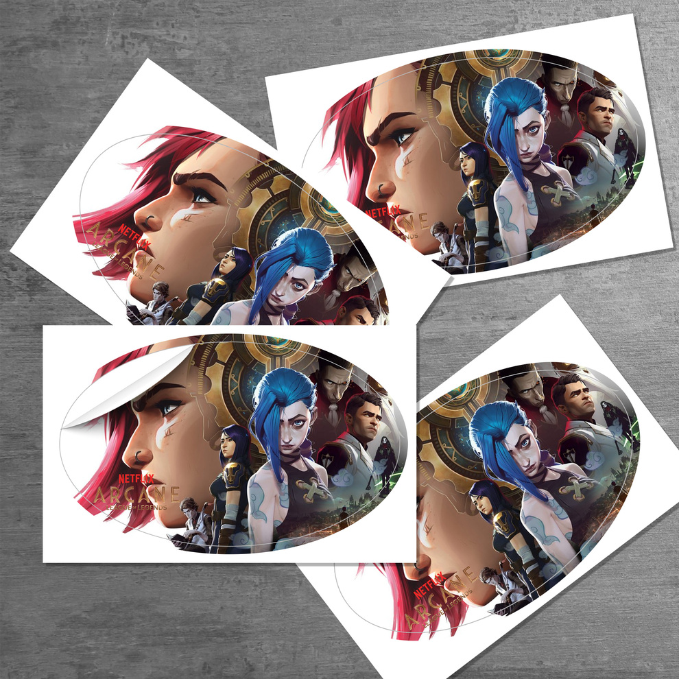 5" X 3" Oval Sticker 3.5mil