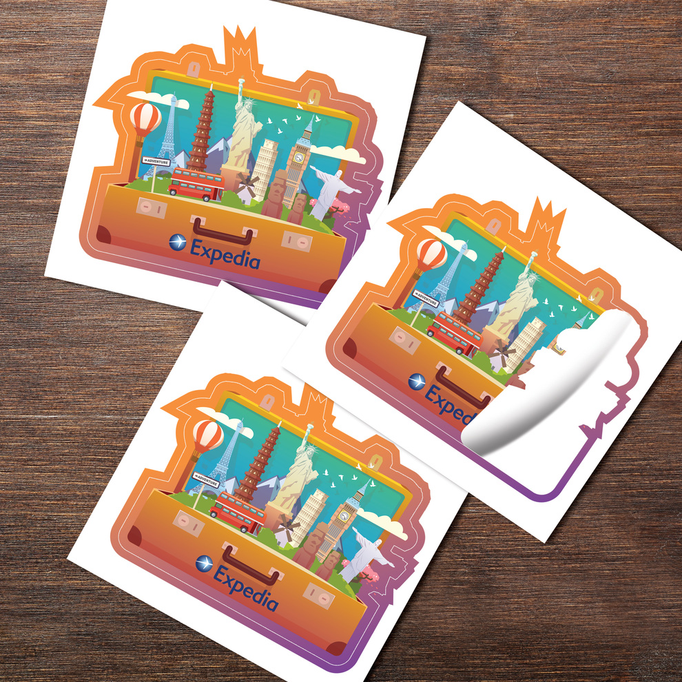 4" X 4" Kiss Cut Stickers 3.5mil