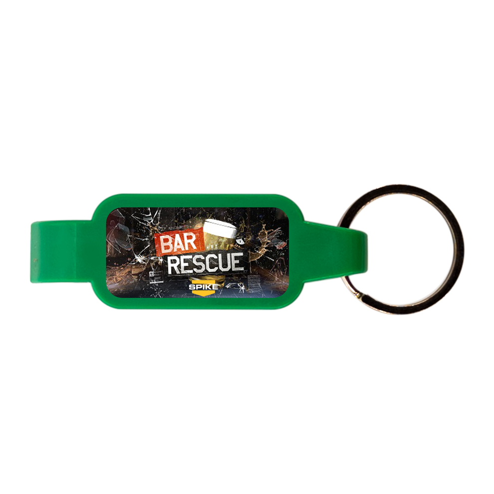 Key Chain Bottle/Can Opener With Split Key Ring
