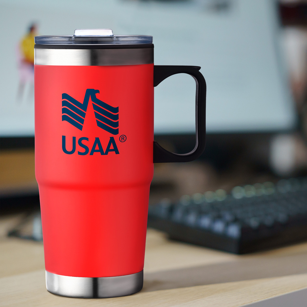 24 oz Affordable Stainless Steel Mug With Pp Liner And Handle