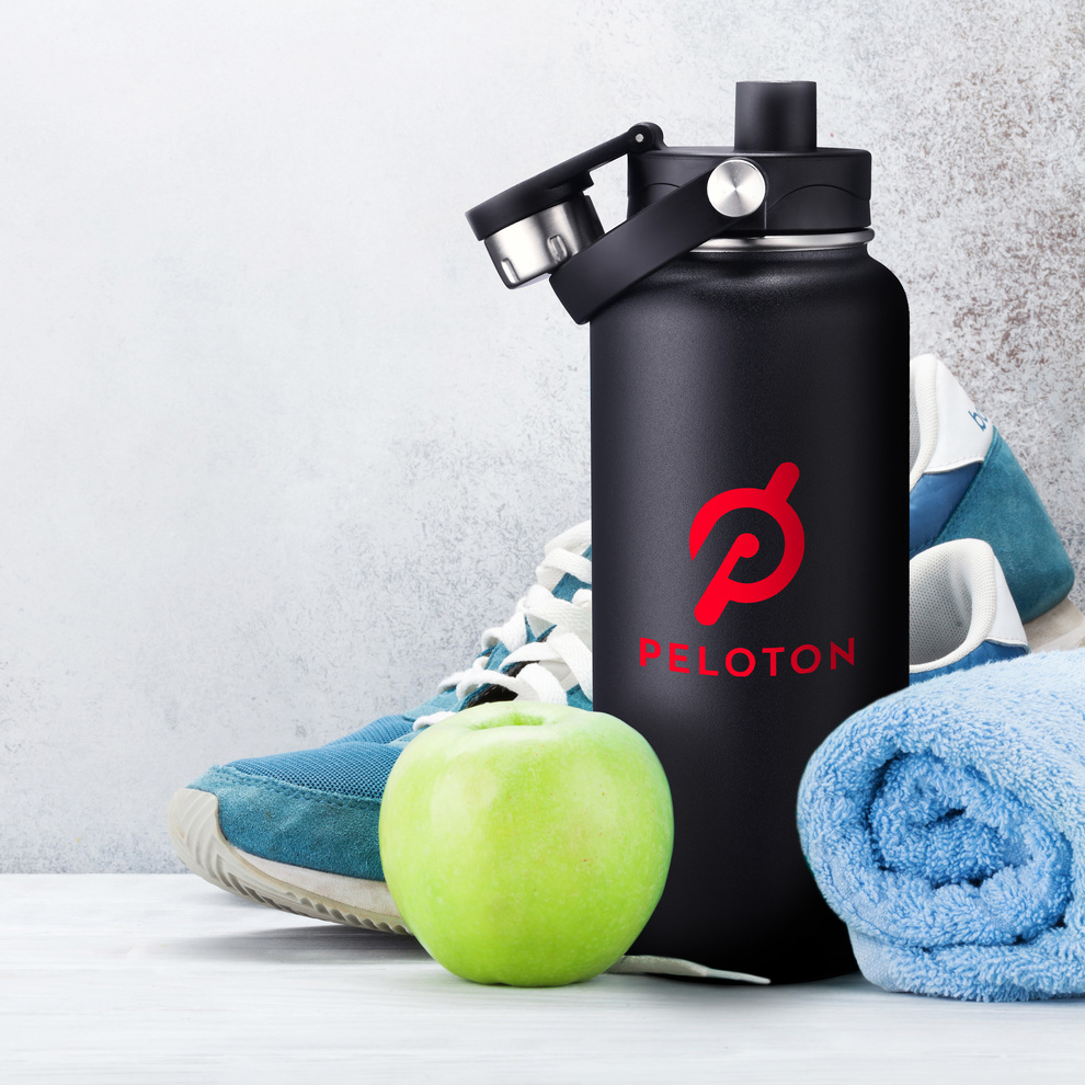36 oz Double Wall Stainless Steel Water Bottle With Carry Handle