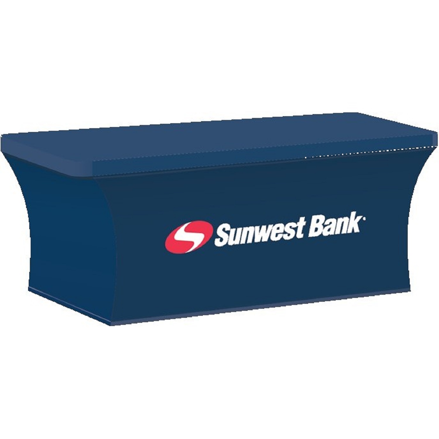 6-Ft. Stretch Table Cover Front Print ONLY (With Stock Fabric Color)