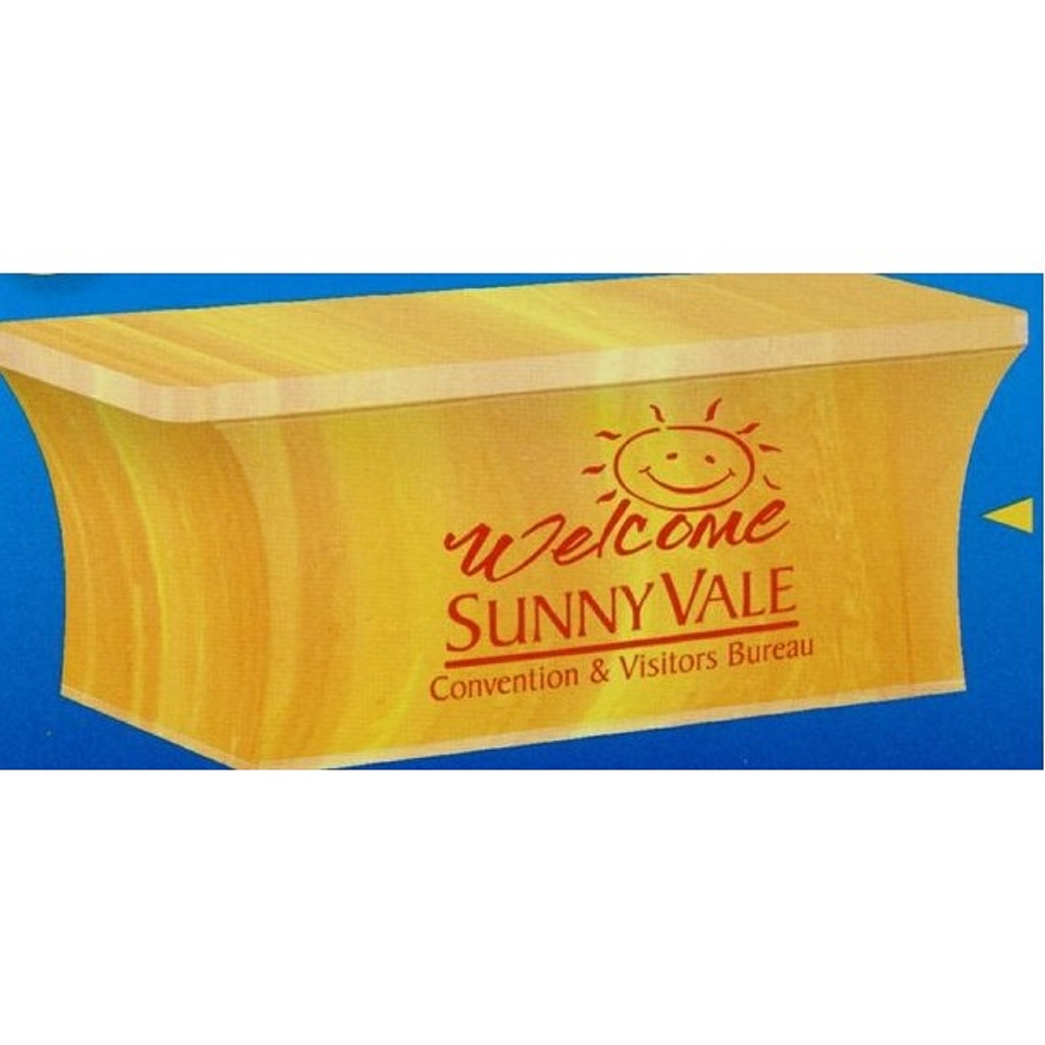 6-Ft. Stretch Table Cover Multi-Panel Print, Full Bleed Or Custom Fabric Color