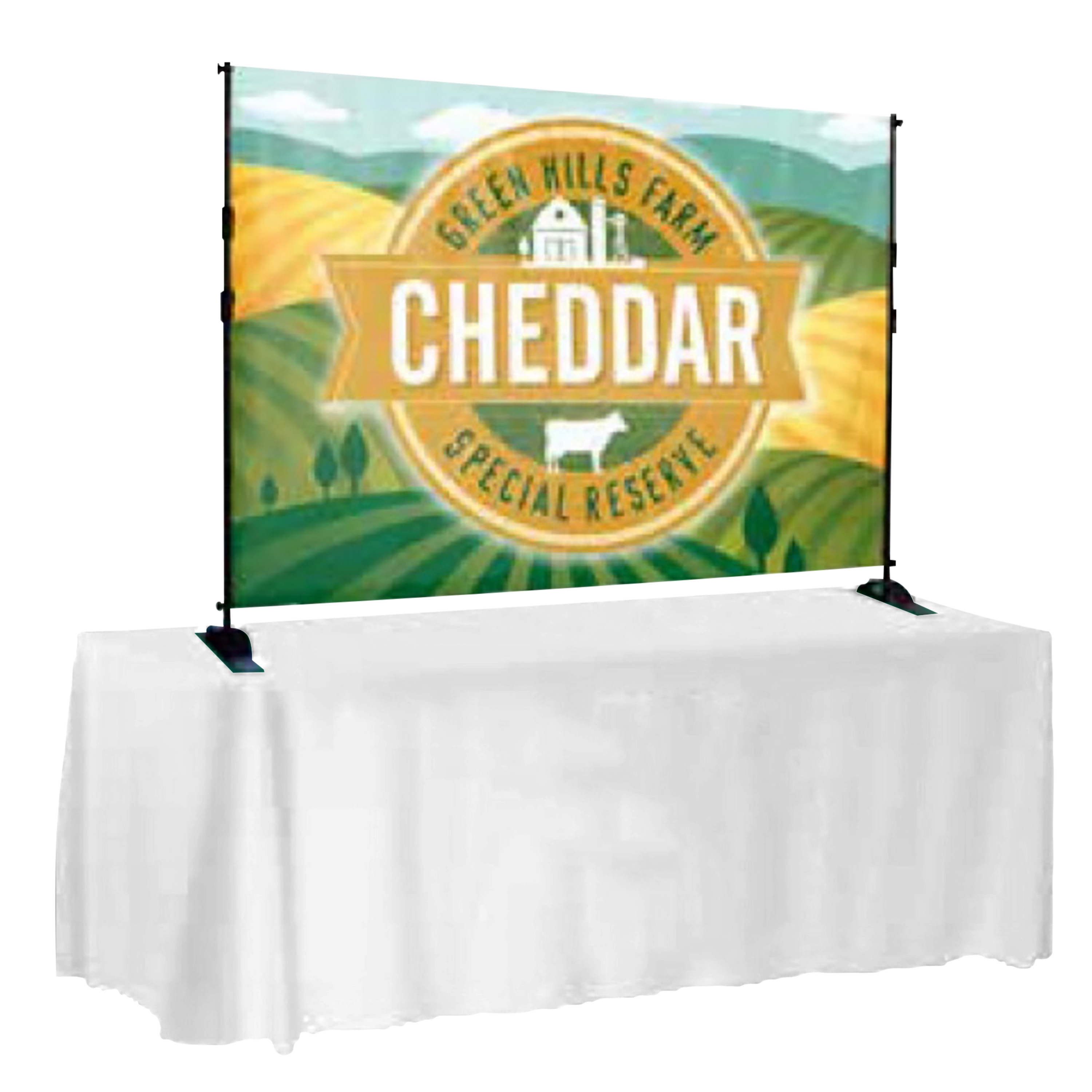 6-Ft. W X 5-Ft. H Table Top Backdrop Kit