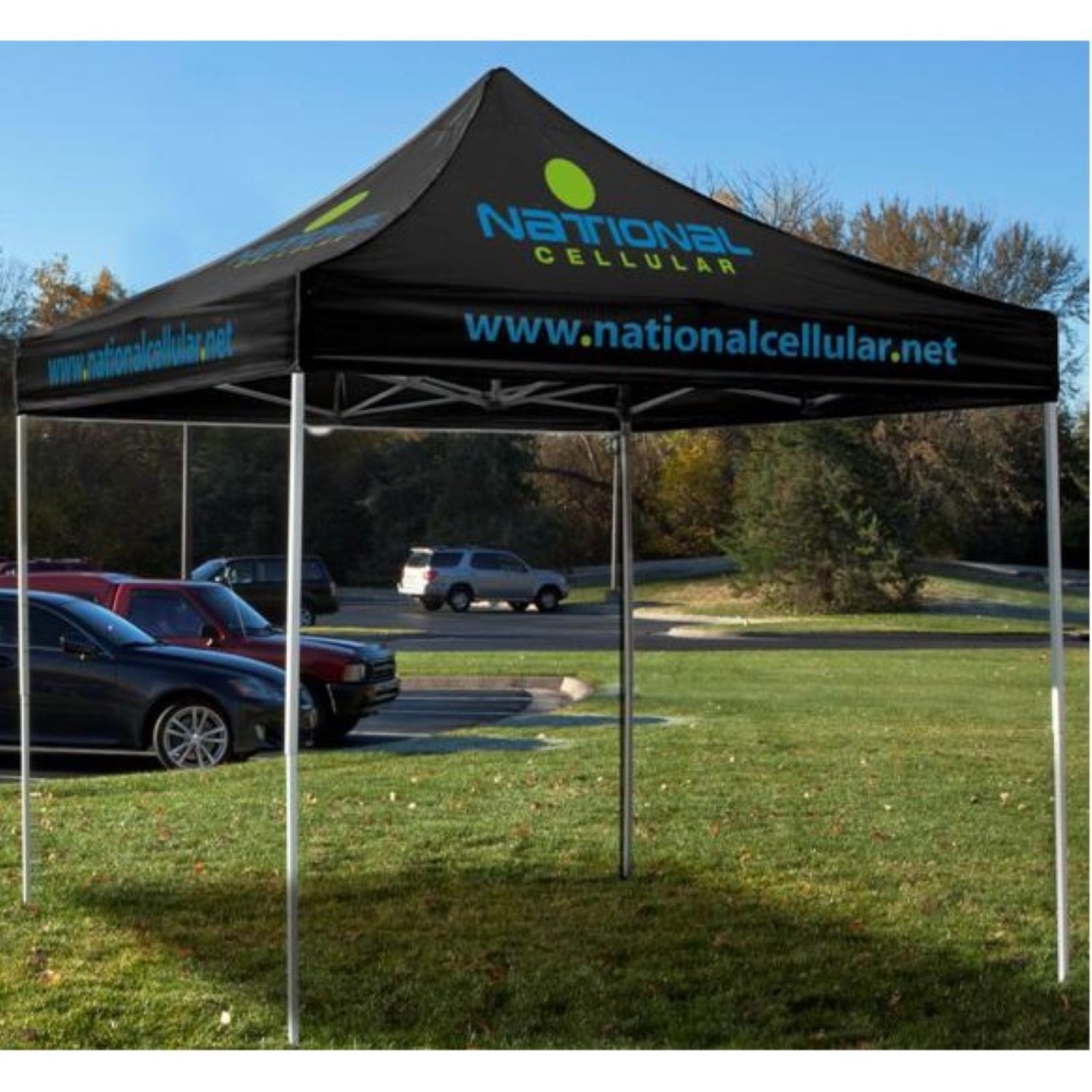 Steel Premium 30mm 10-Ft. Square Event Tent Full-Color Dye Sublimation (Includes Bag And Sand Bags)