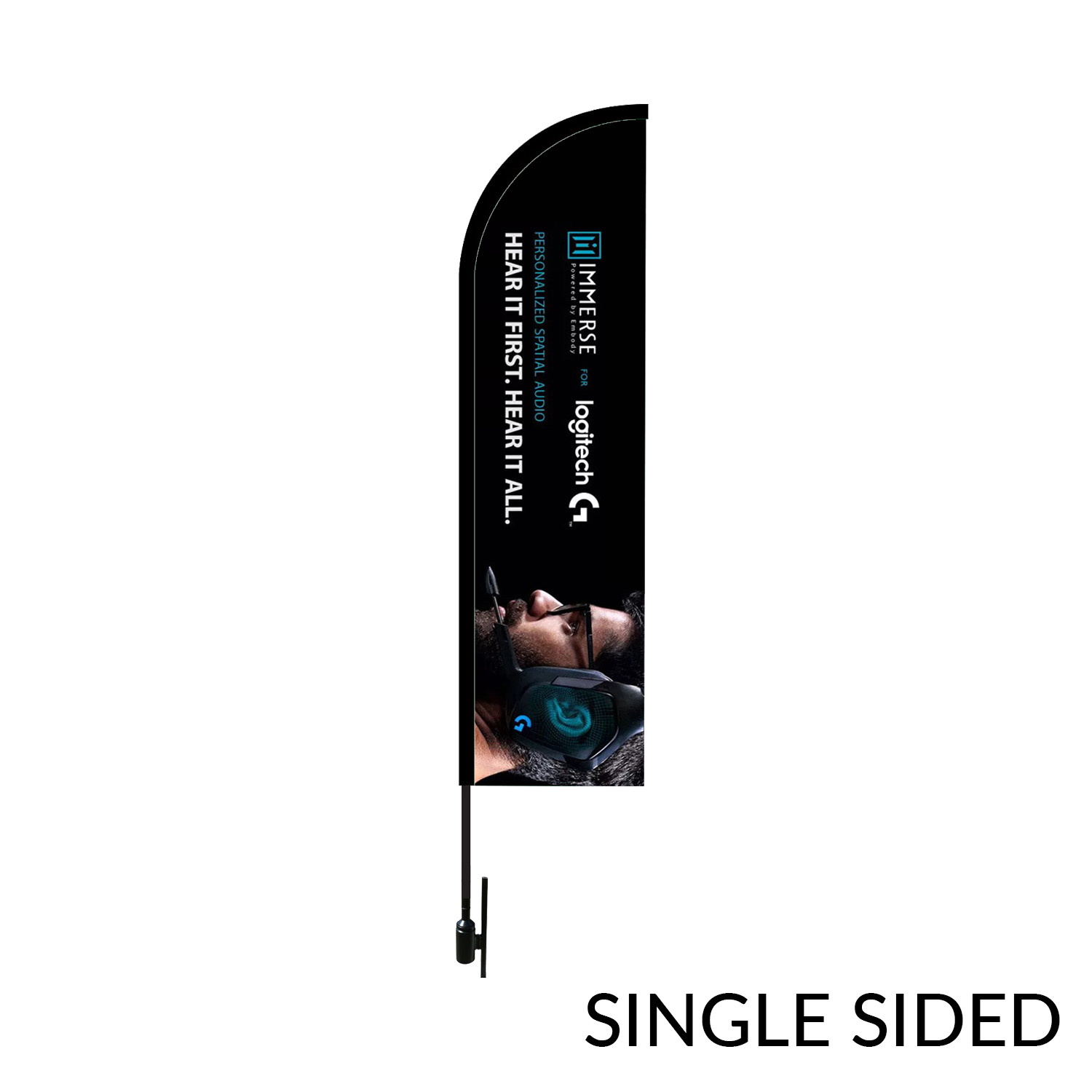 Bow Flag 18 Ft Height Carbon Fiber Kit