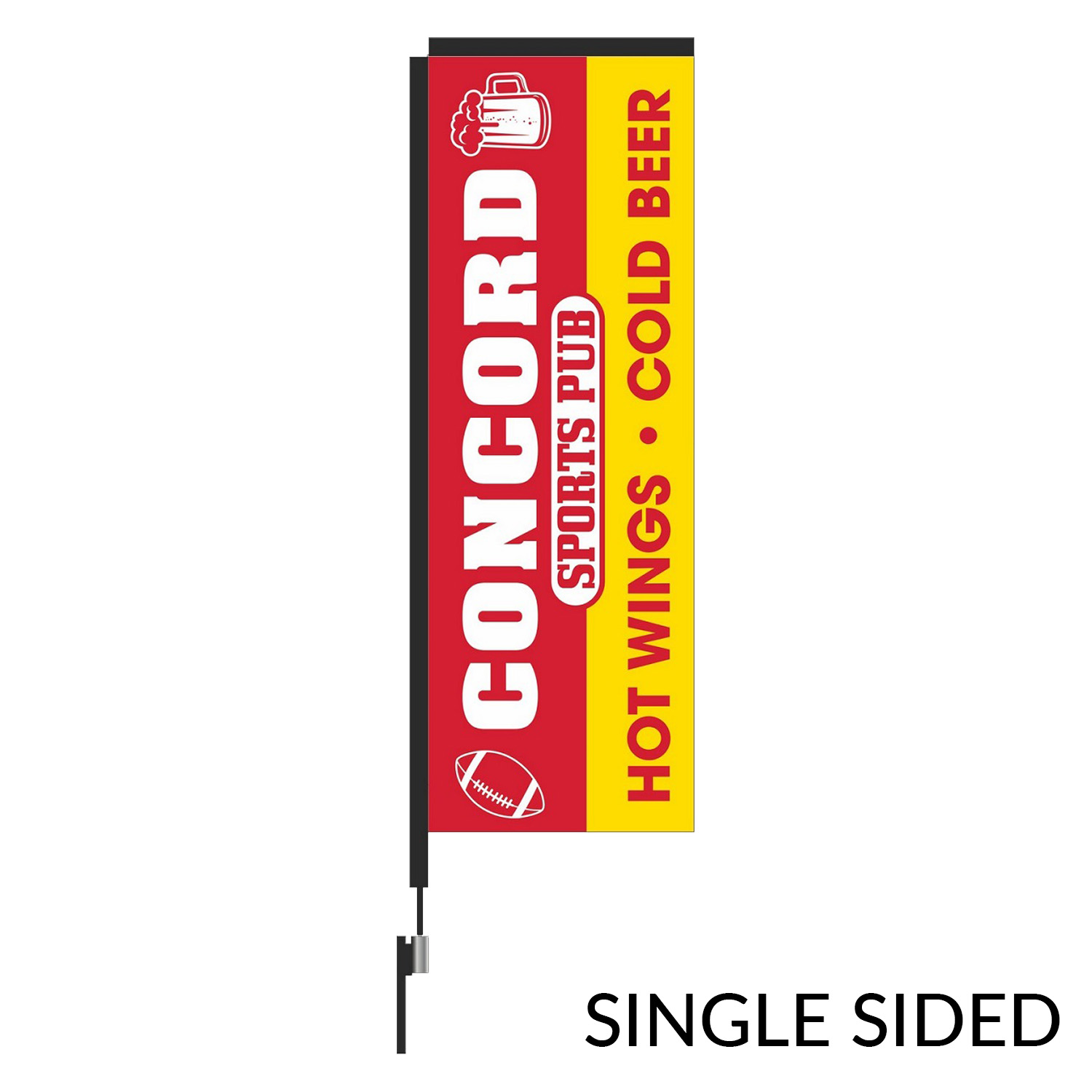 Rectangular Flag 10ft Carbon Fiber Kit