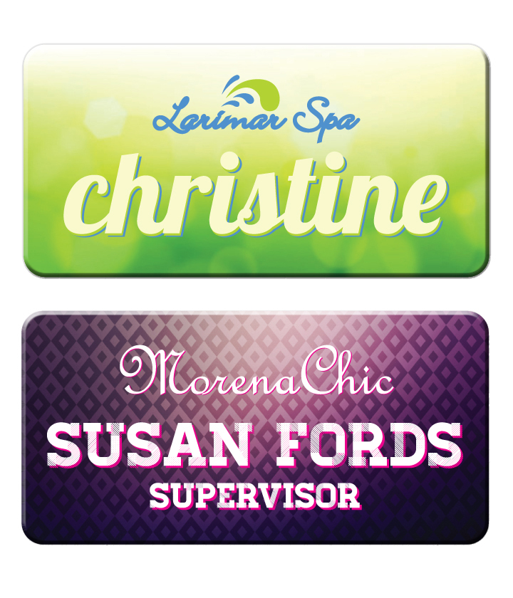 3" x 1.5" Rectangle Name Badge custom promotional product