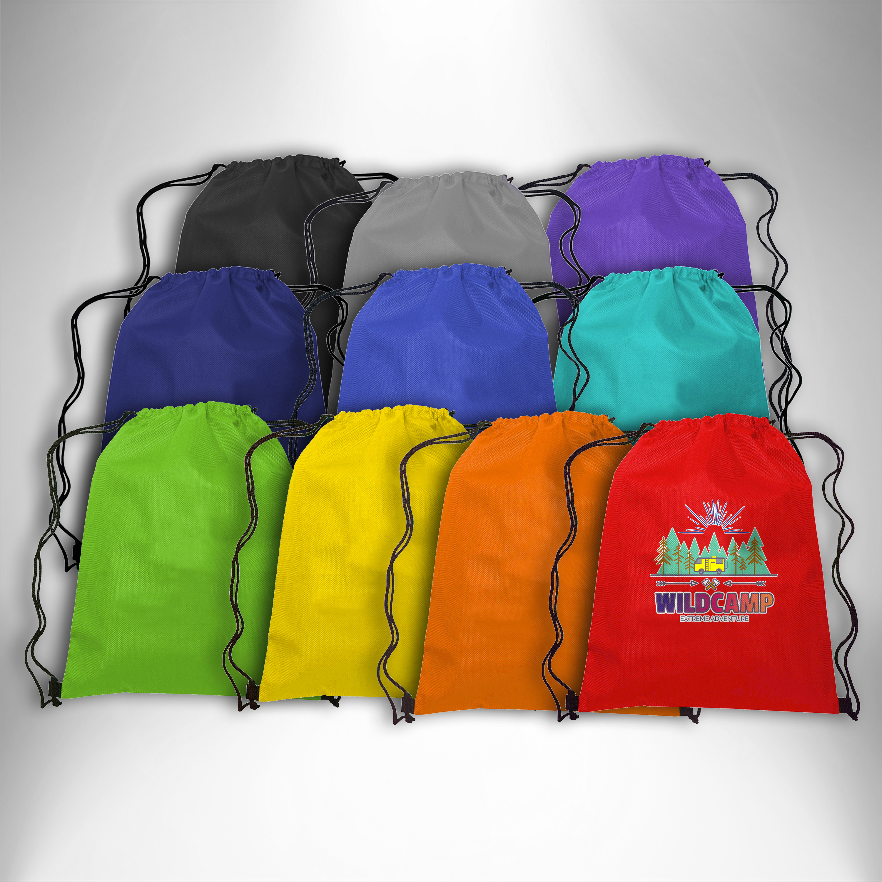 Non-Woven Drawstring Backpack 13"w X 16.5"h