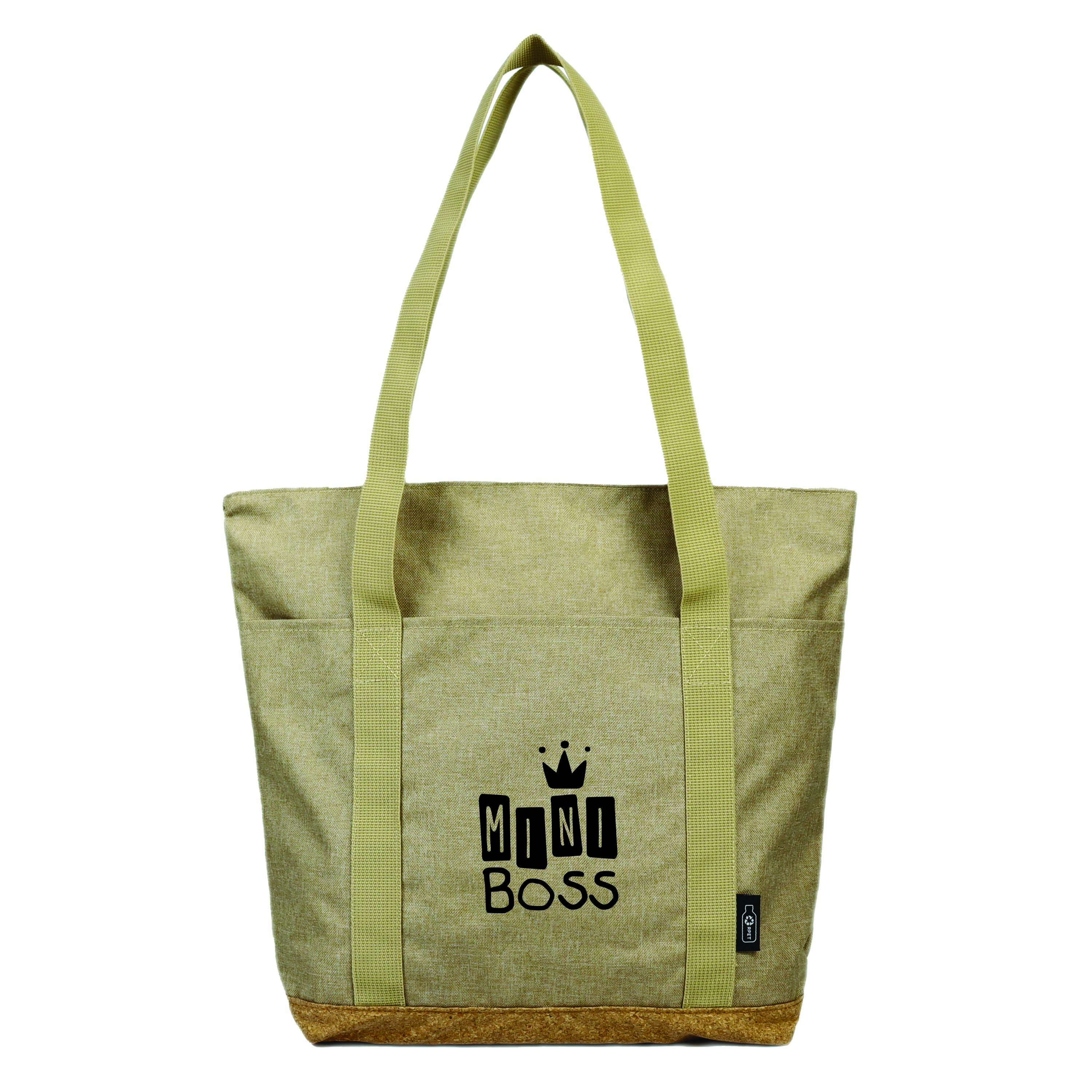 Sustainable Cork & RPET Tote With Zipper