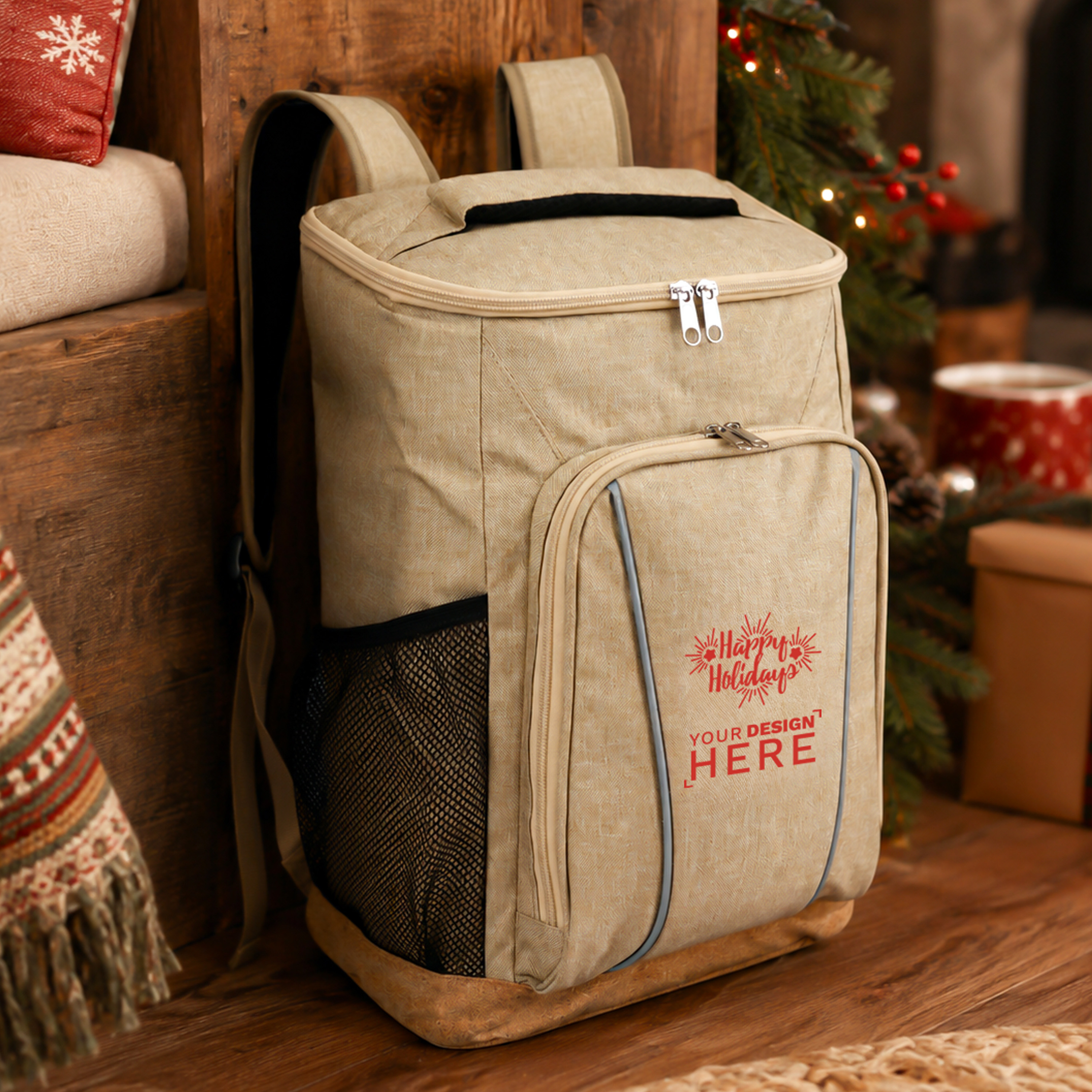 Sustainable Cork & RPET Backpack Cooler