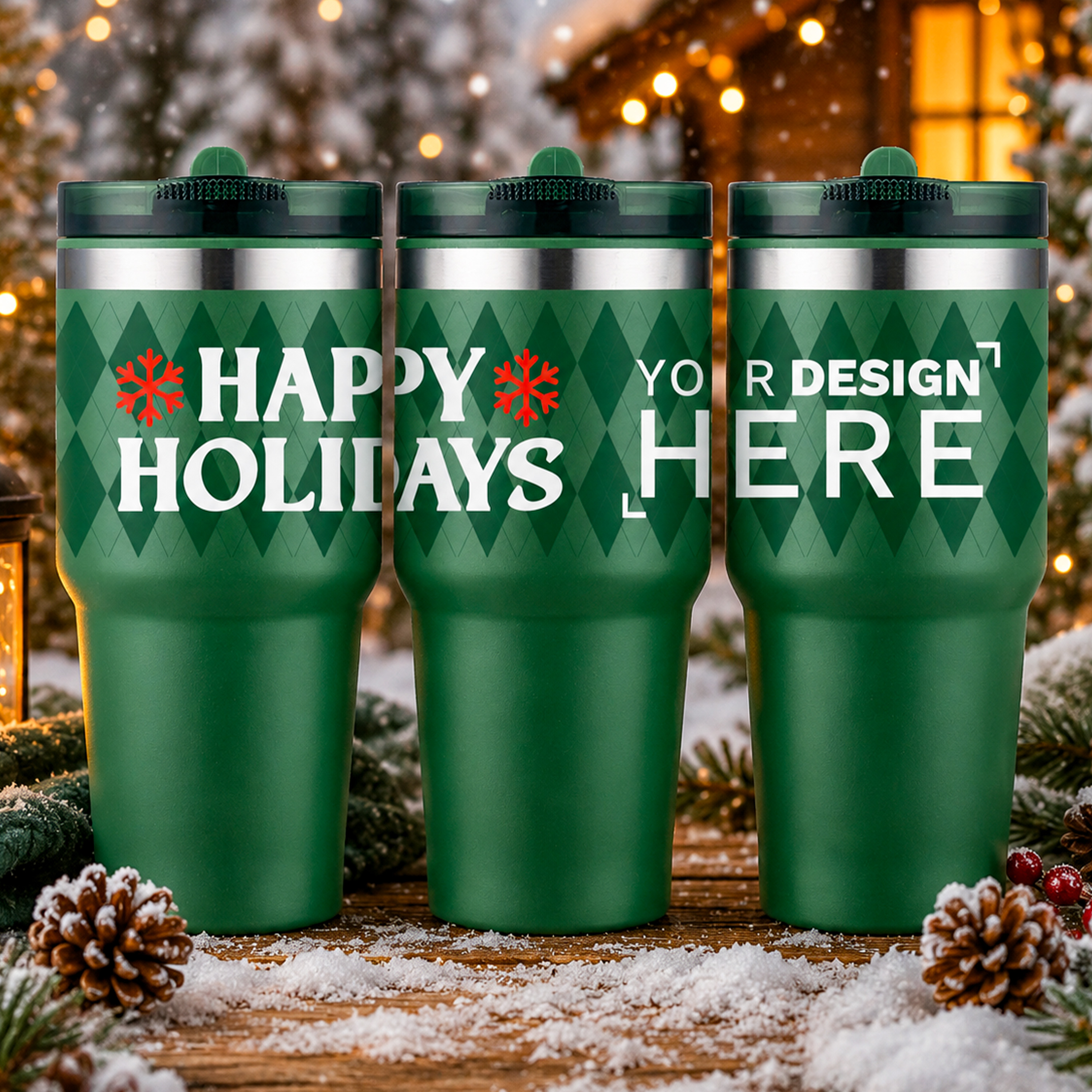 20 oz Double Wall Tumbler with Straw Lid, PFAS Free Powder Coating