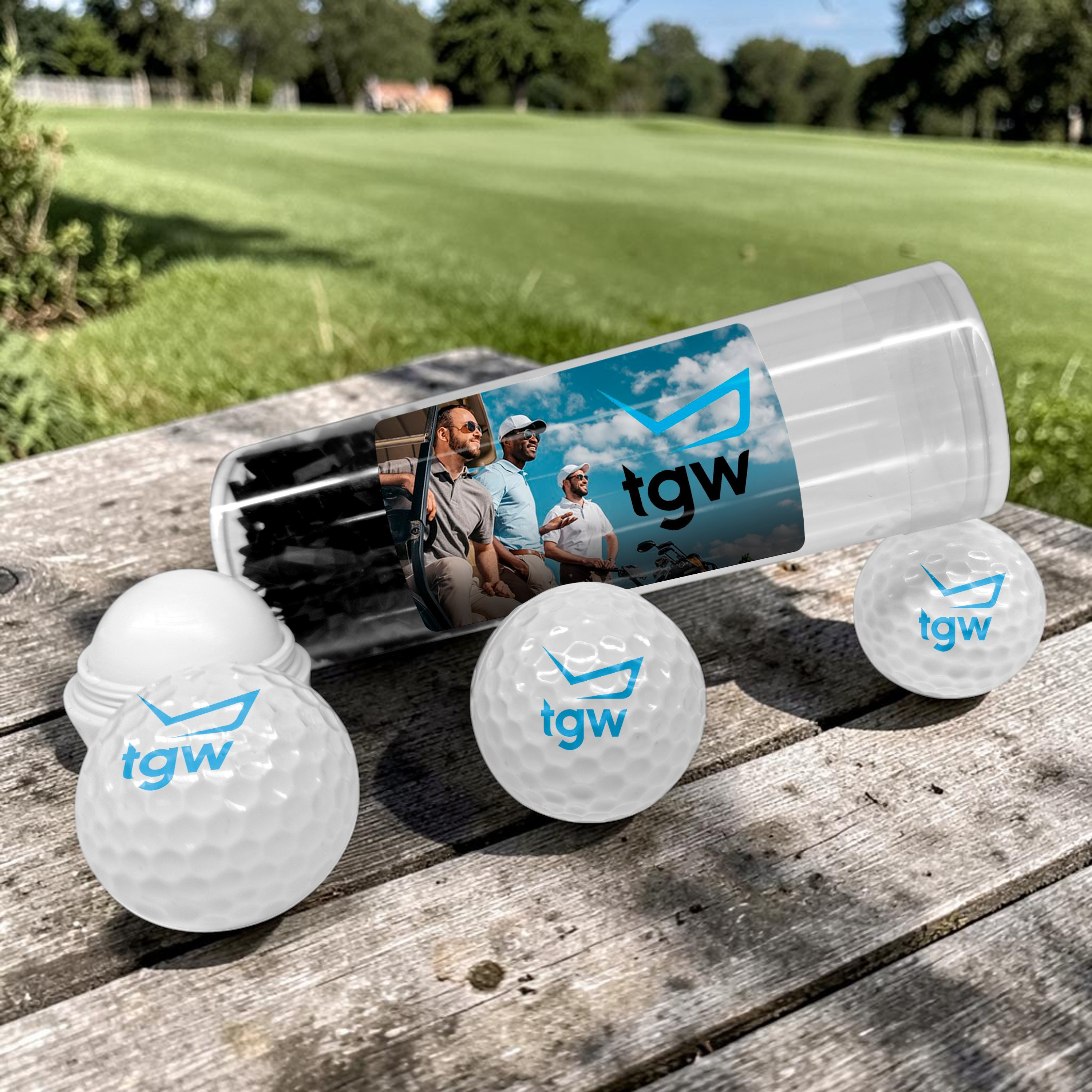 PVC Tube 3 Pack With Golf Chap Balm