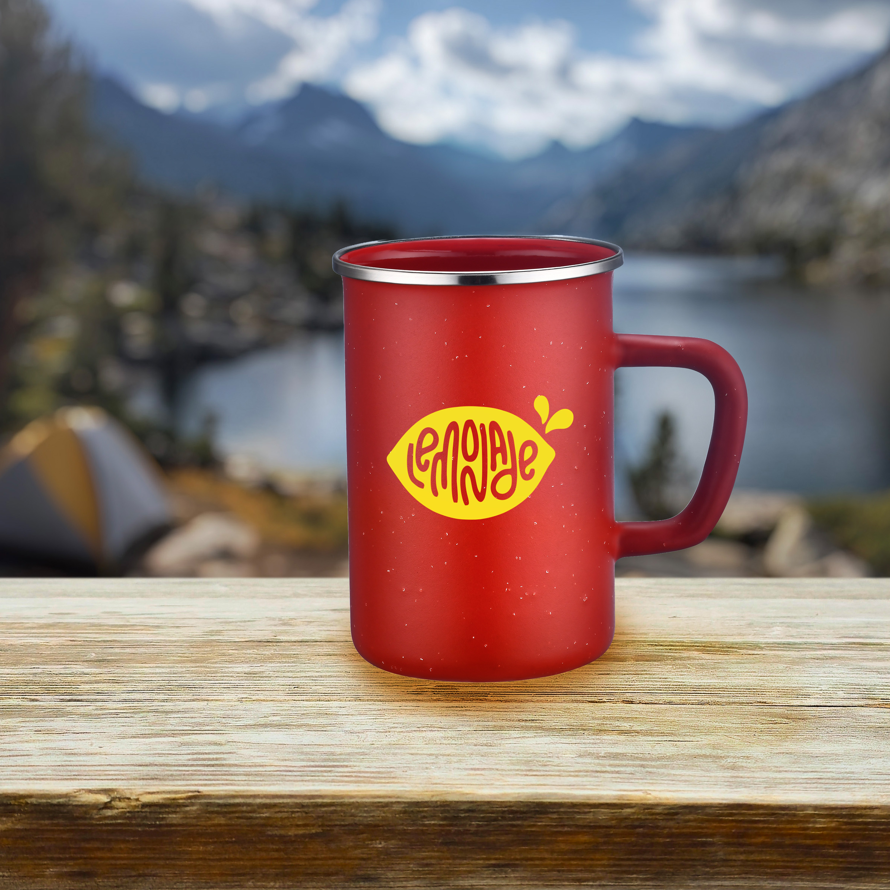 22 oz Enamel Camping Mug