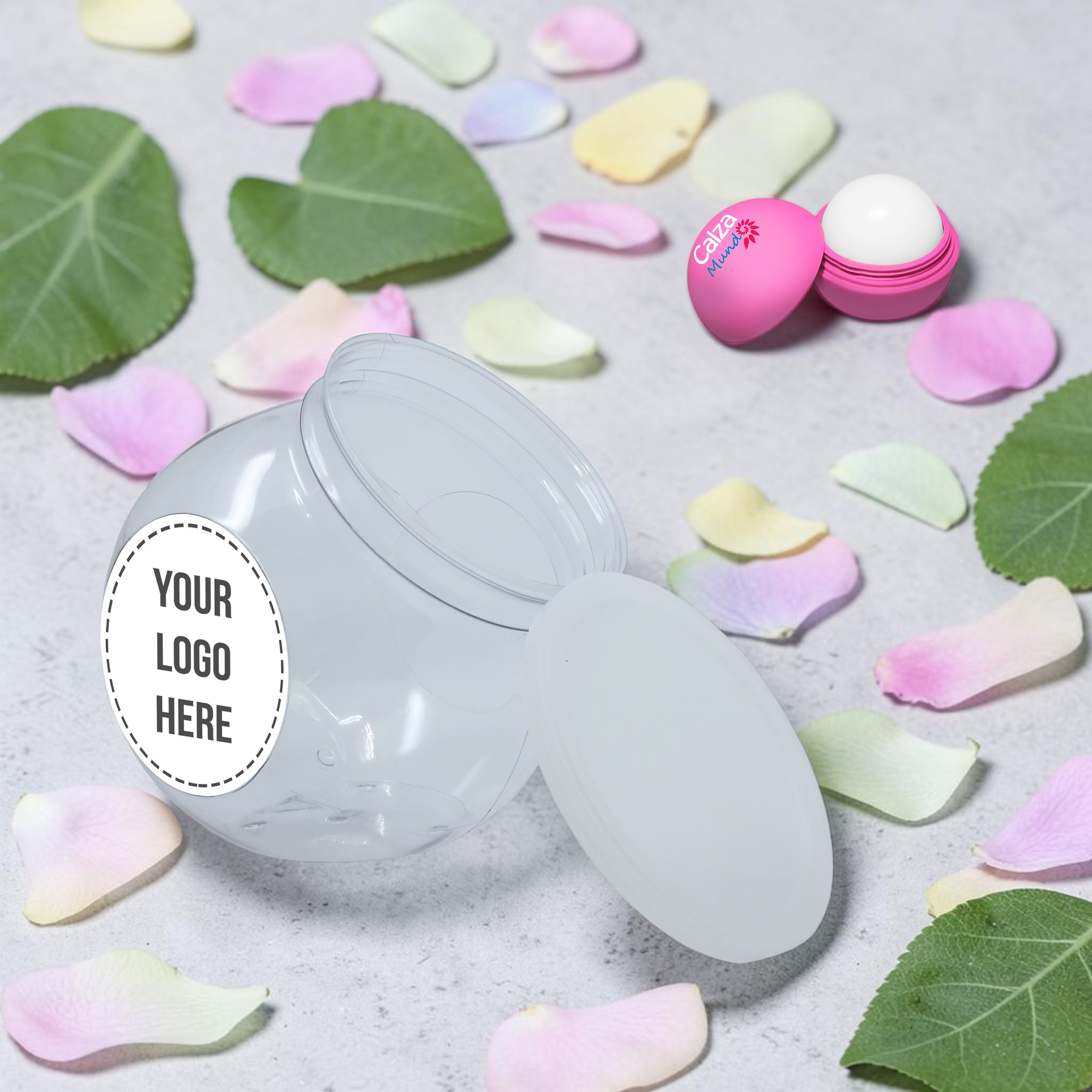 Mini Fish Bowl / Tek-Os Round Lip Balm
