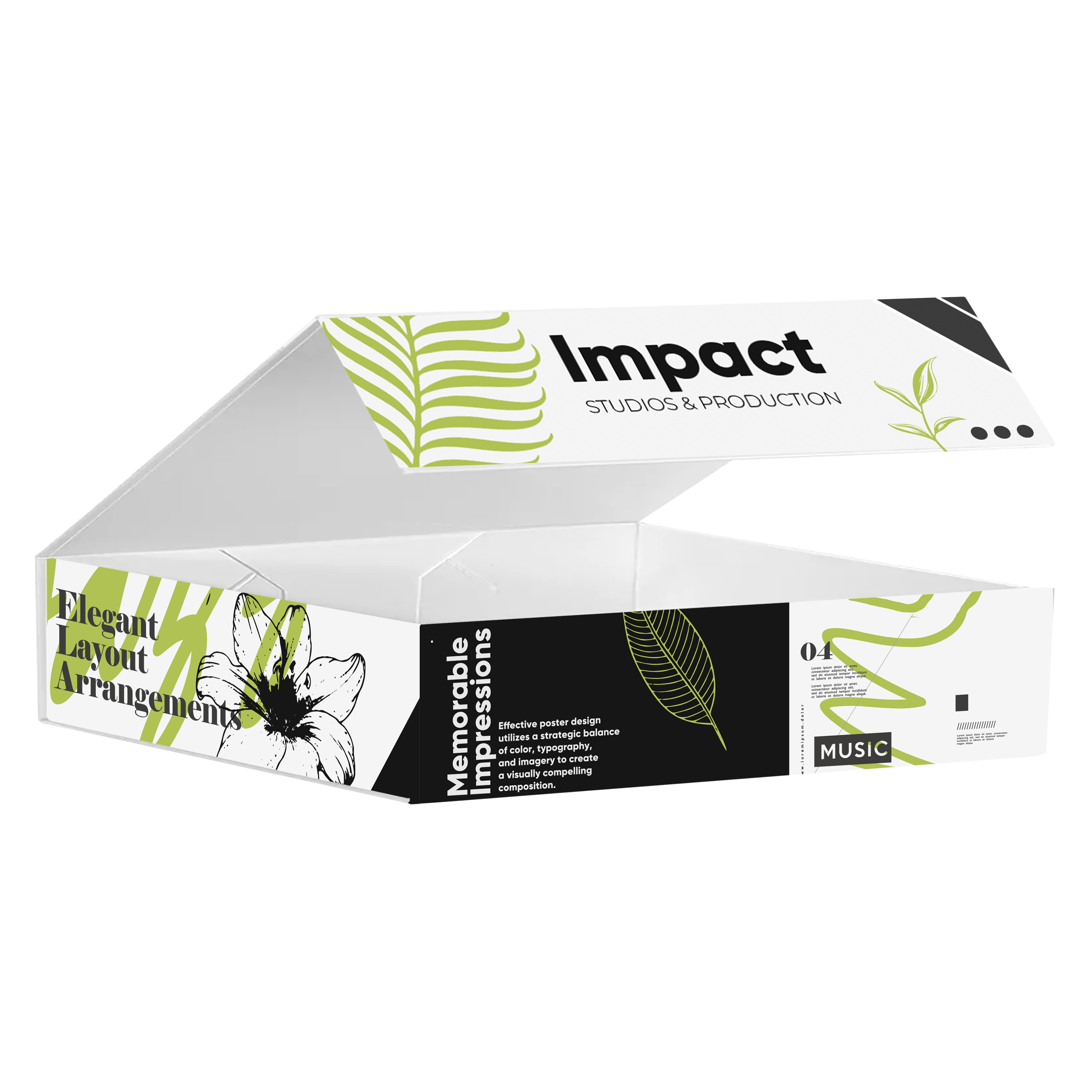 10 x 10 x 2  Magnetic Closure Box - (4/0)Fast Boat Freight