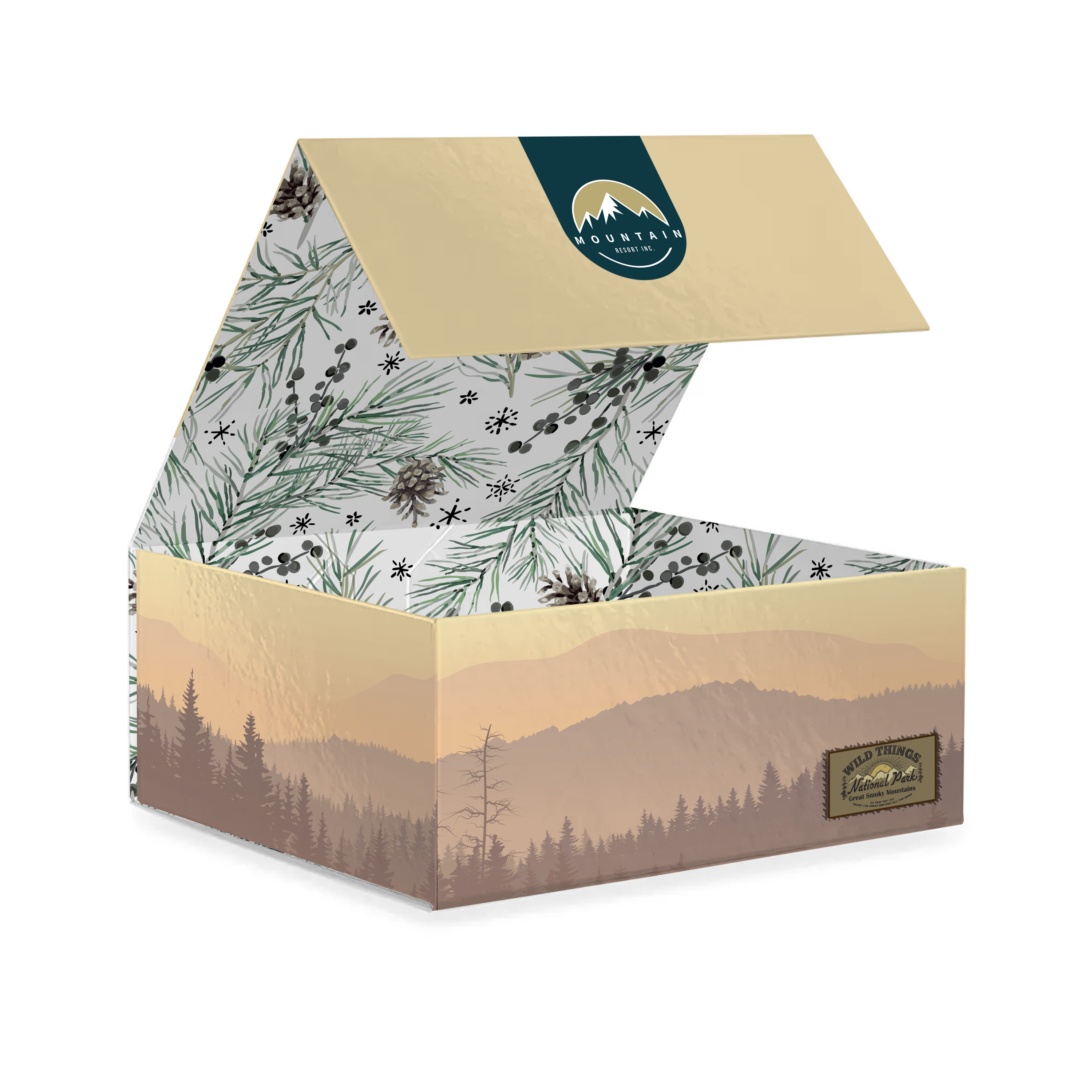 12 x 8 x 4 Medium Magnetic Closure Box - (4/4)Air Freight
