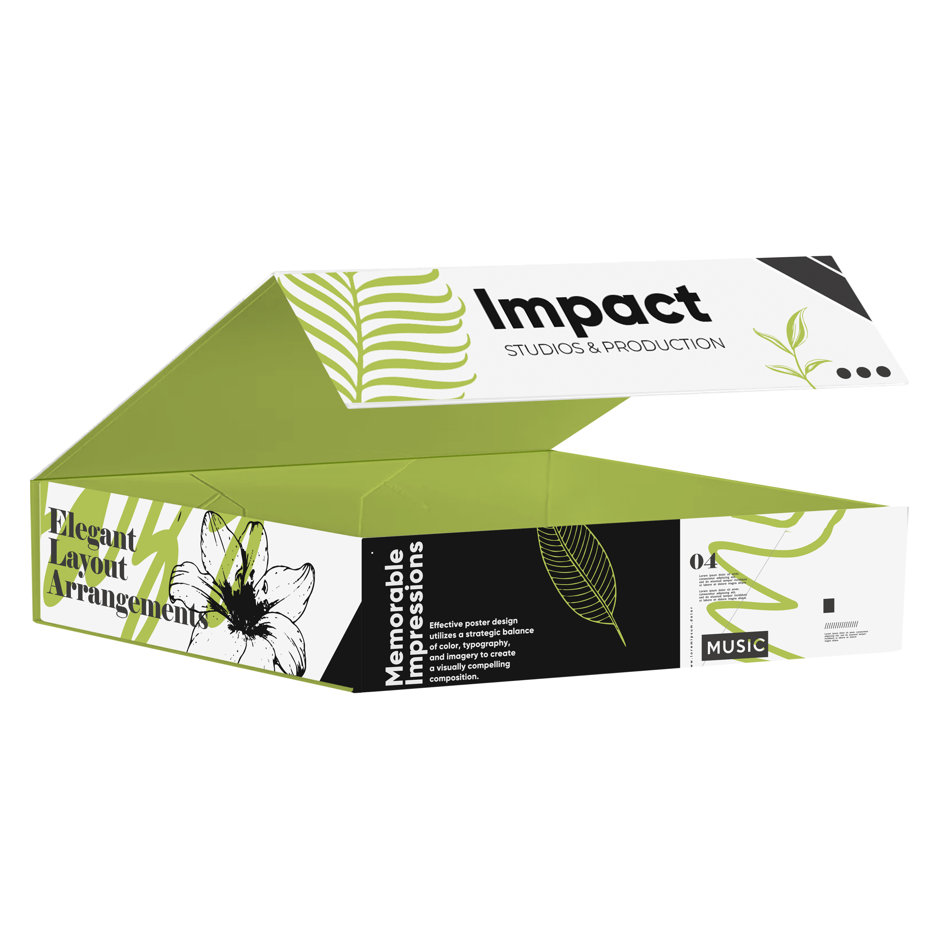 10 x 10 x 2  Magnetic Closure Box - (4/4)Air Freight