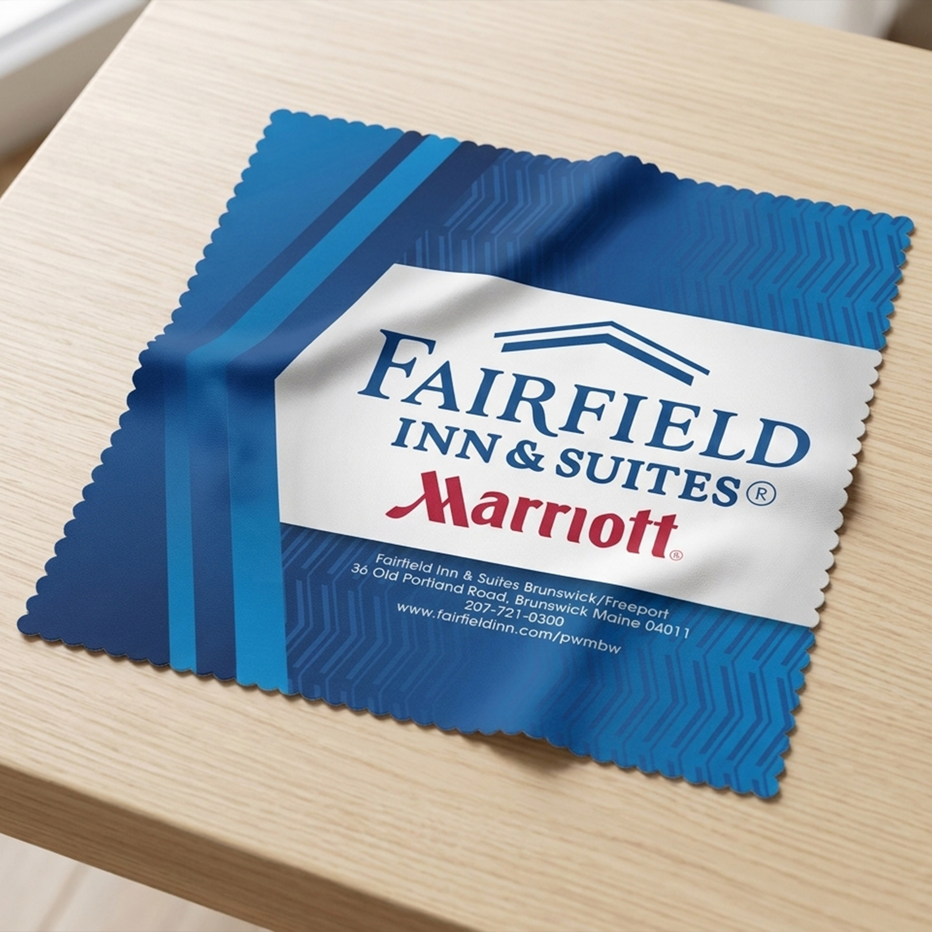 6" x 6" Petal Edge Microfiber Cloth custom promotional product