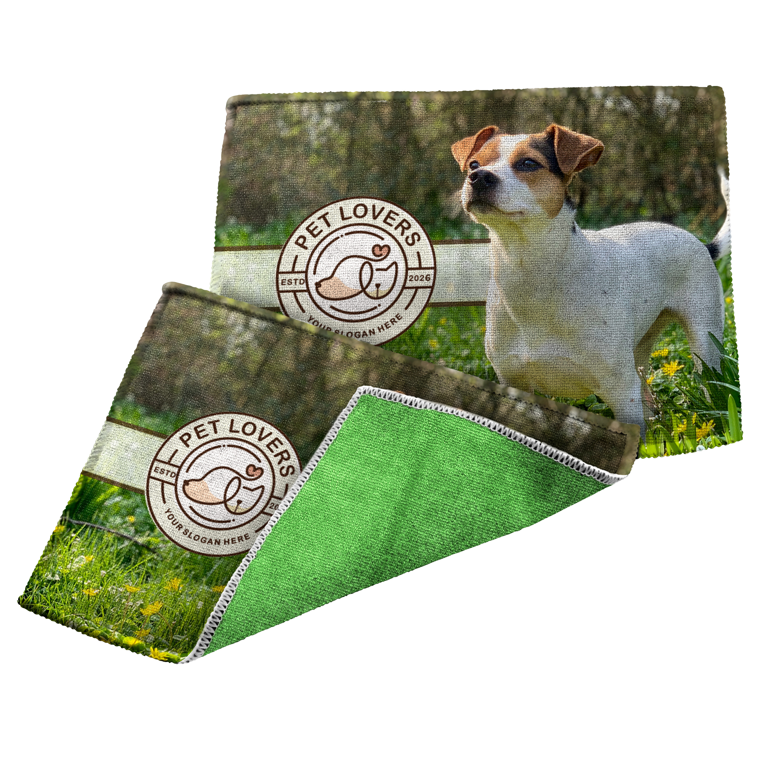 7 X 5.25 Dual Sided Microfiber Cloth custom promotional product