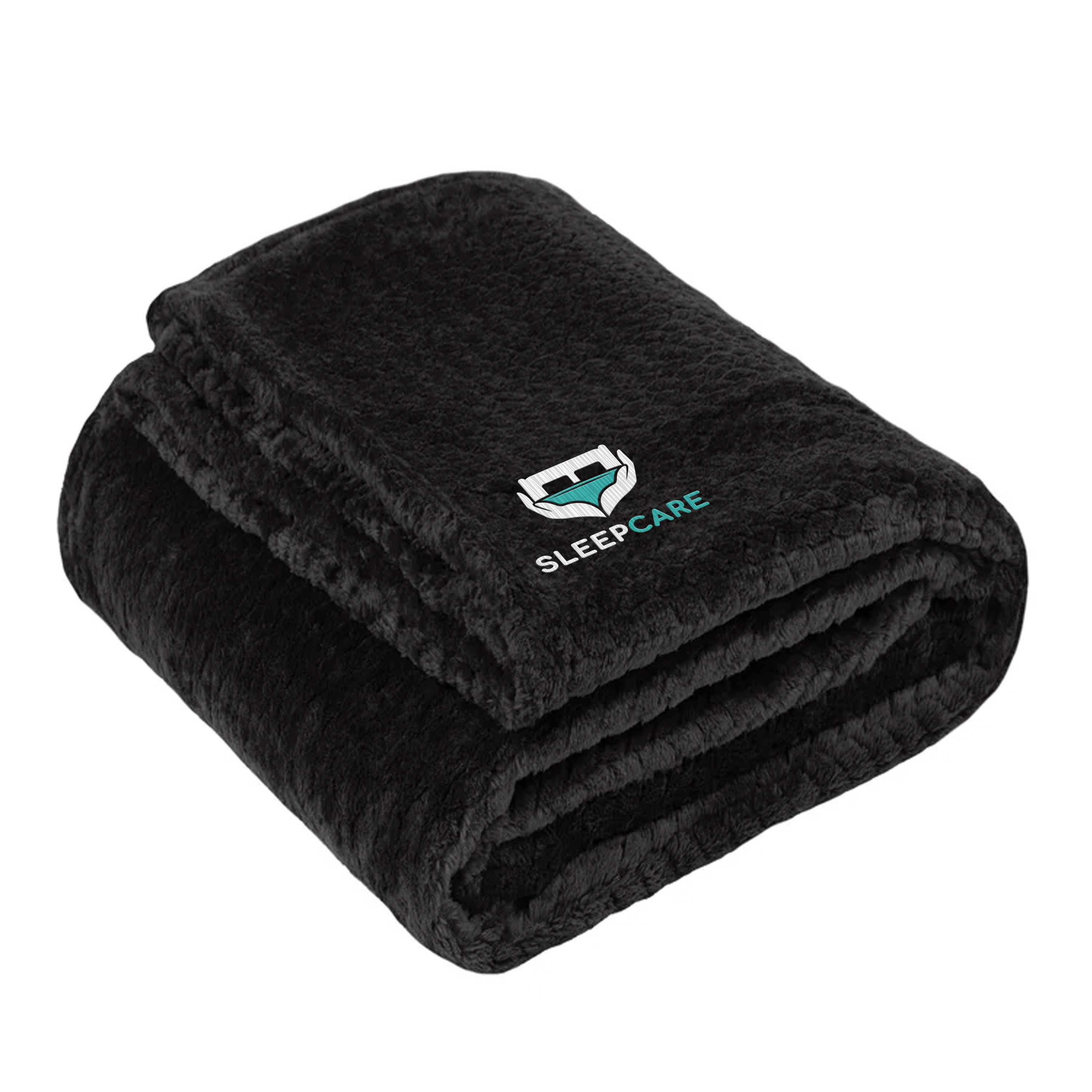 Waffle Teddy Fleece Throw Blanket
