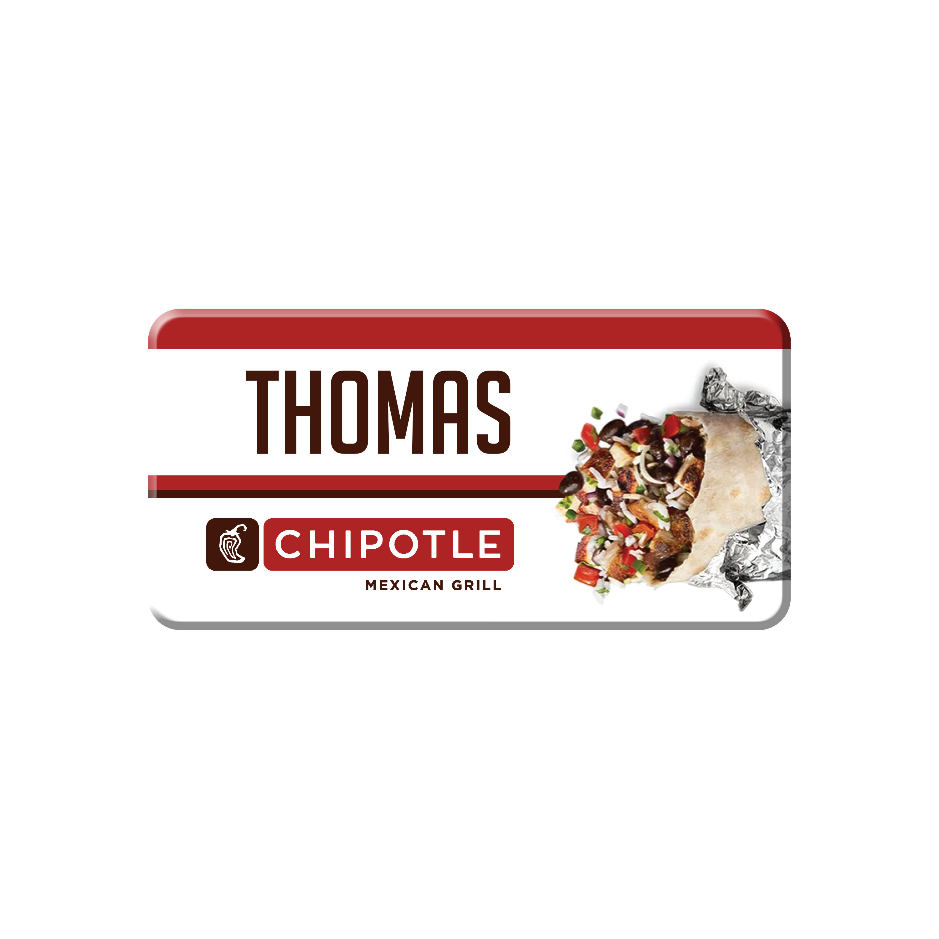 2" x 1" Rectangle Name Badge