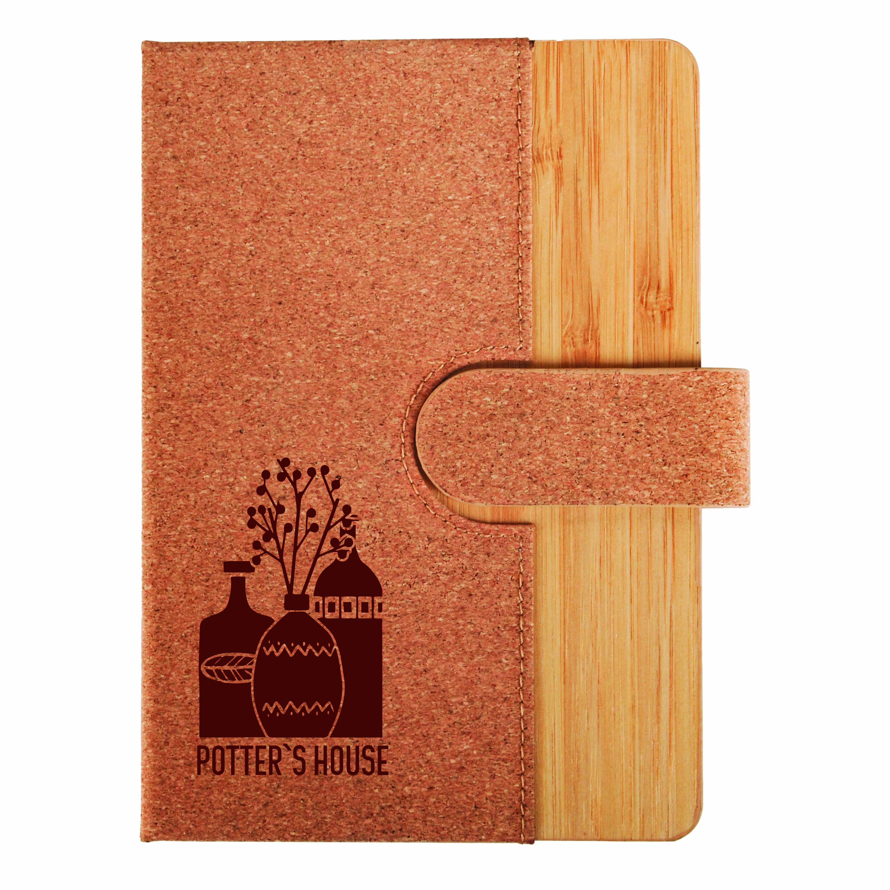 Cork And Bamboo Notebook / Journal With FSC Certified Paper