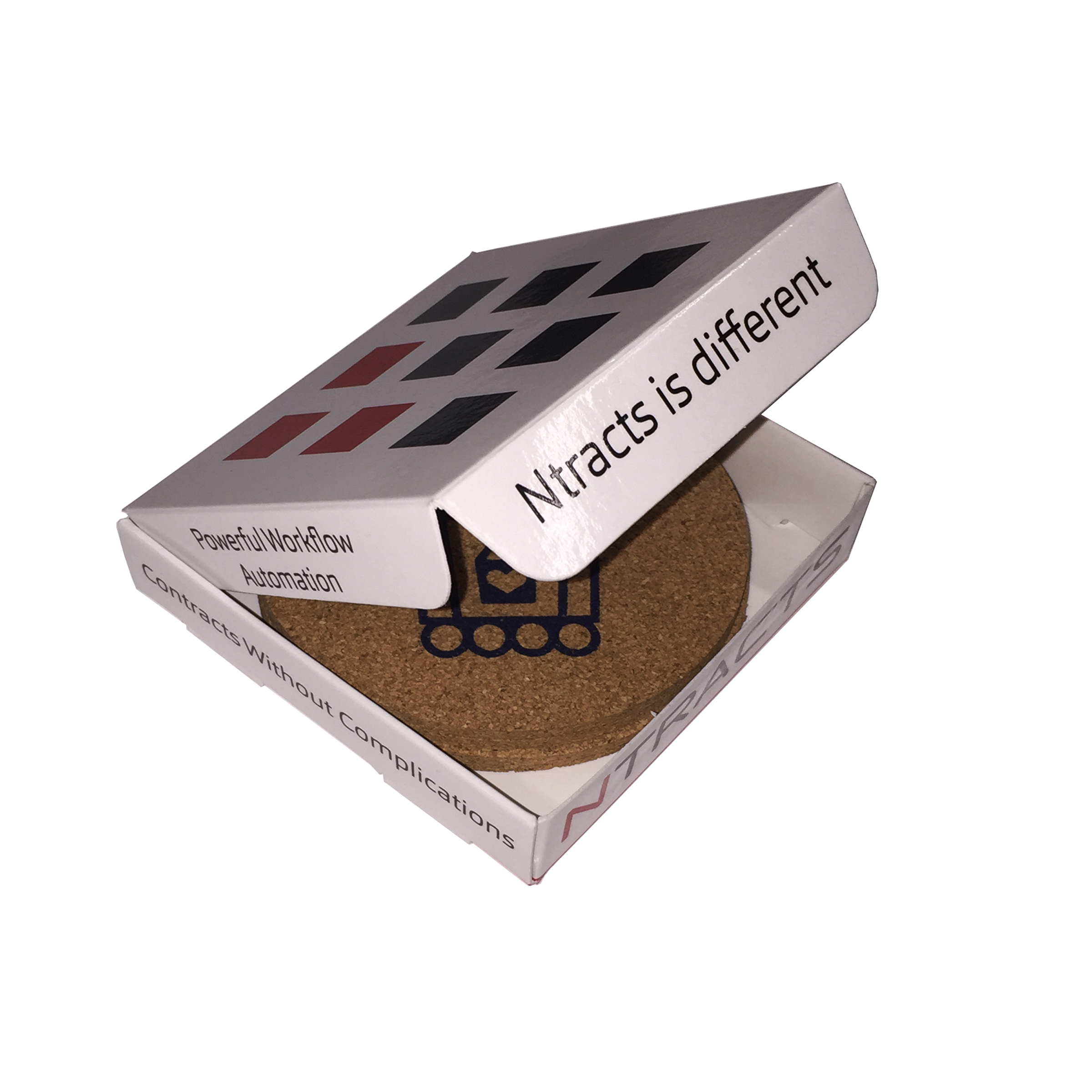 Cork Coasters Set In A Box