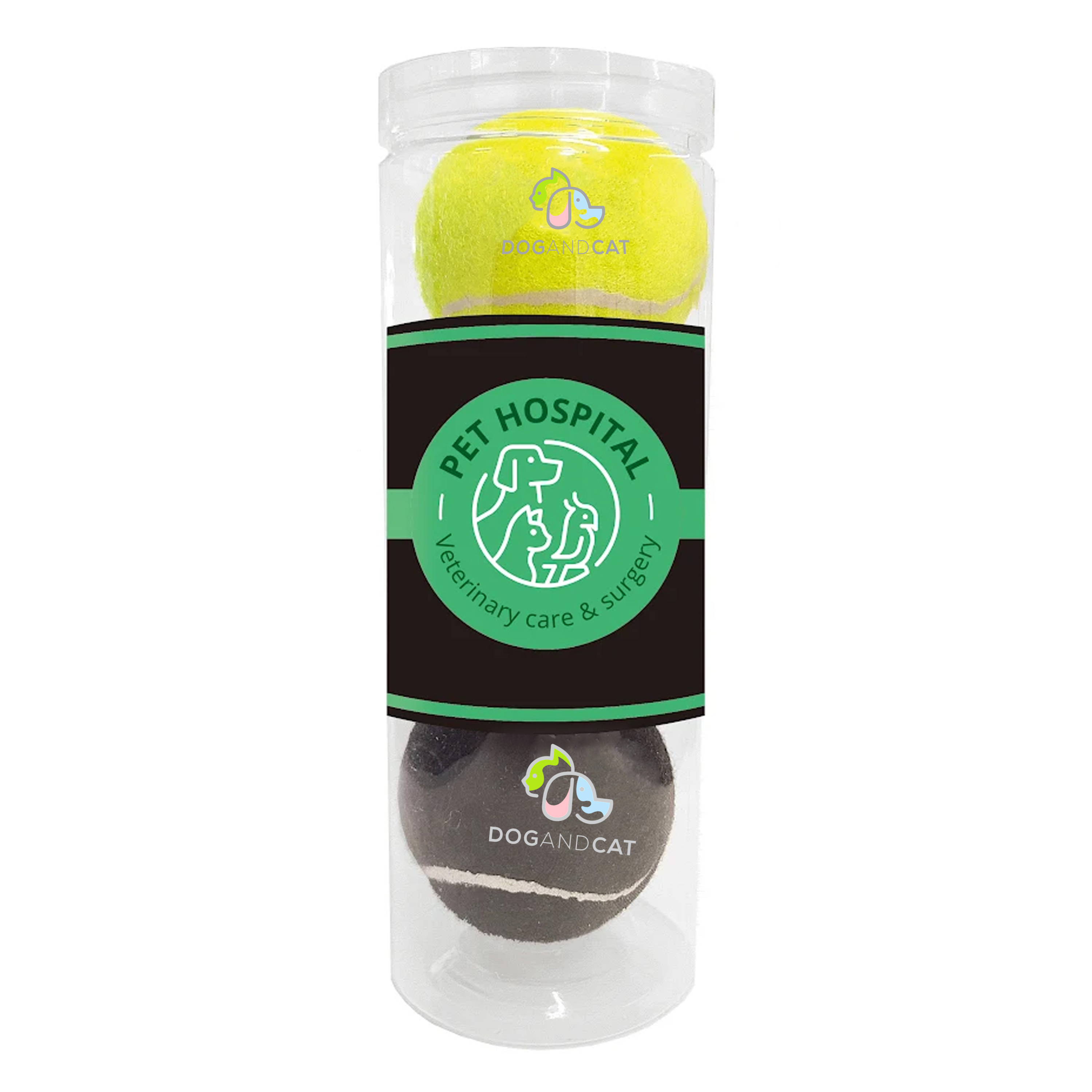 Pet Chew Toy Tennis Ball - 3 Pack