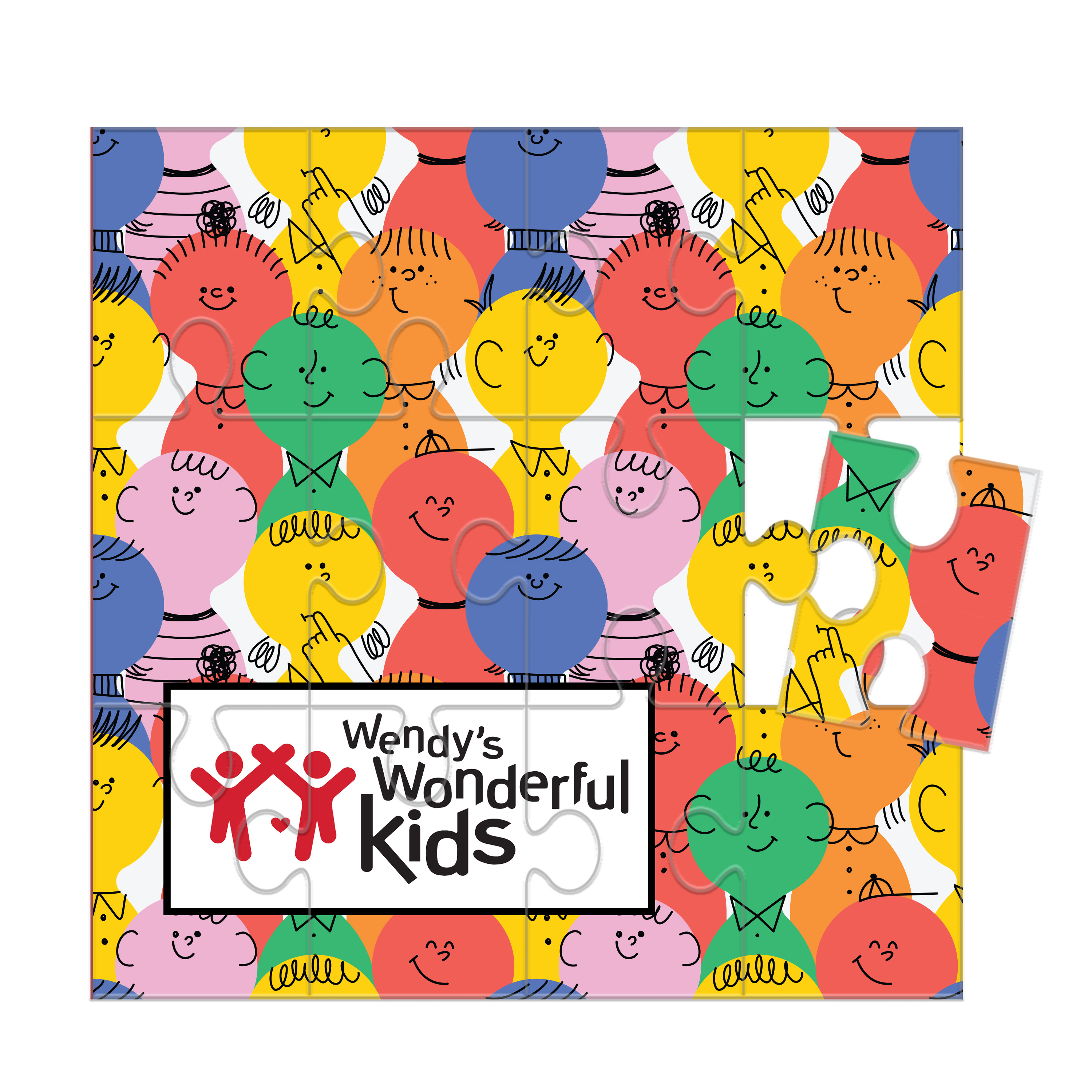 8" x 8" 12-Piece Board Puzzle